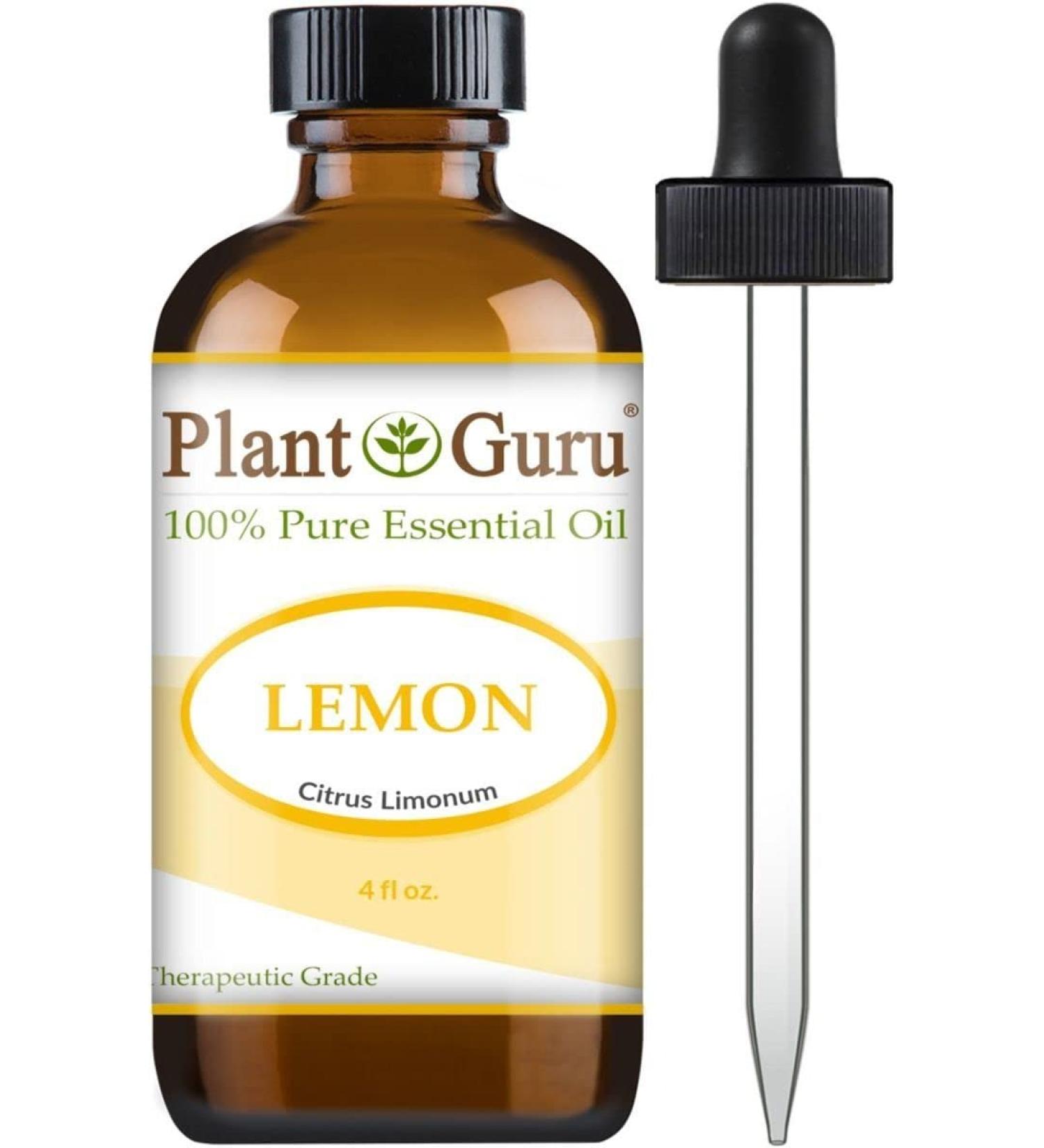 4 oz Lemon Essential Oil - 100% Pure & Therapeutic Grade - Cold Pressed from Fresh Peel - Aromatherapy, Relaxation, Cleaning - Buy Online on GoSupps.com