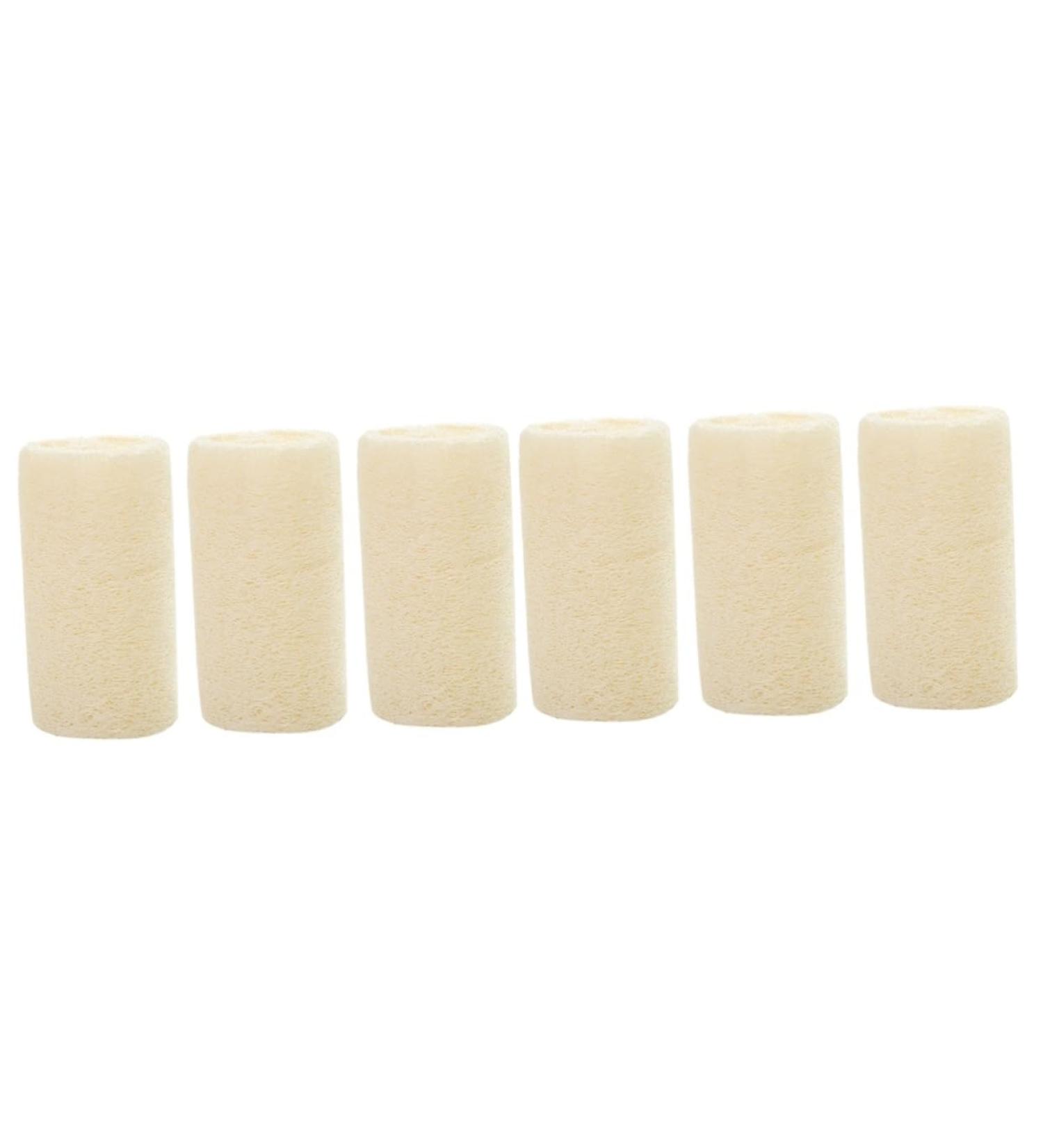 Beaupretty Exfoliating Loofah Sponge Pads - 6 Pcs Natural Bath Scrubber & Exfoliator for Flawless Skin - Buy Online on GoSupps.com