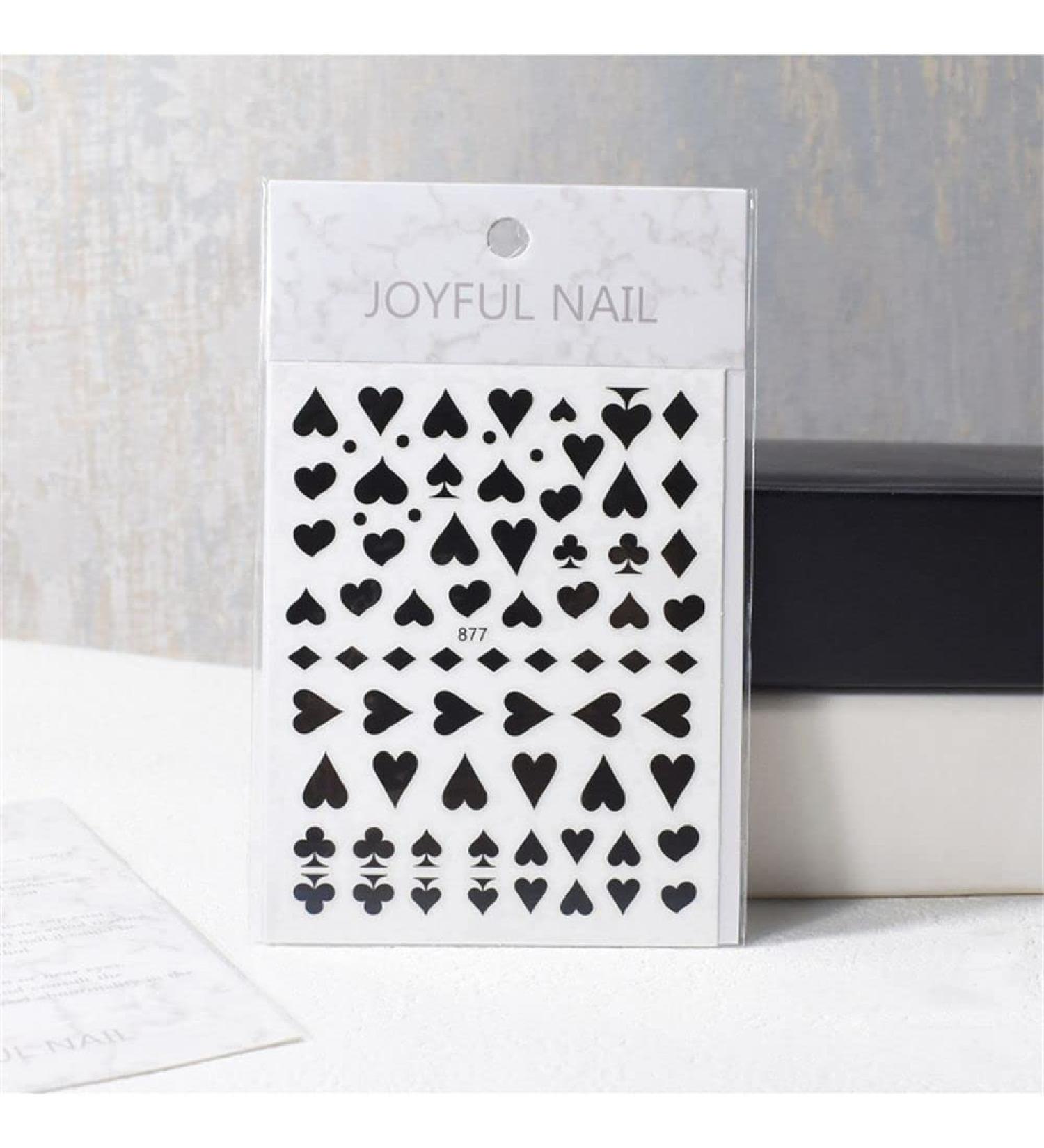 Women Fashion Manicure Sticker DIY Beauty Manicure Nail Stickers Nail Foil Milk Pattern Palm Pattern(F) - Buy Online on GoSupps.com