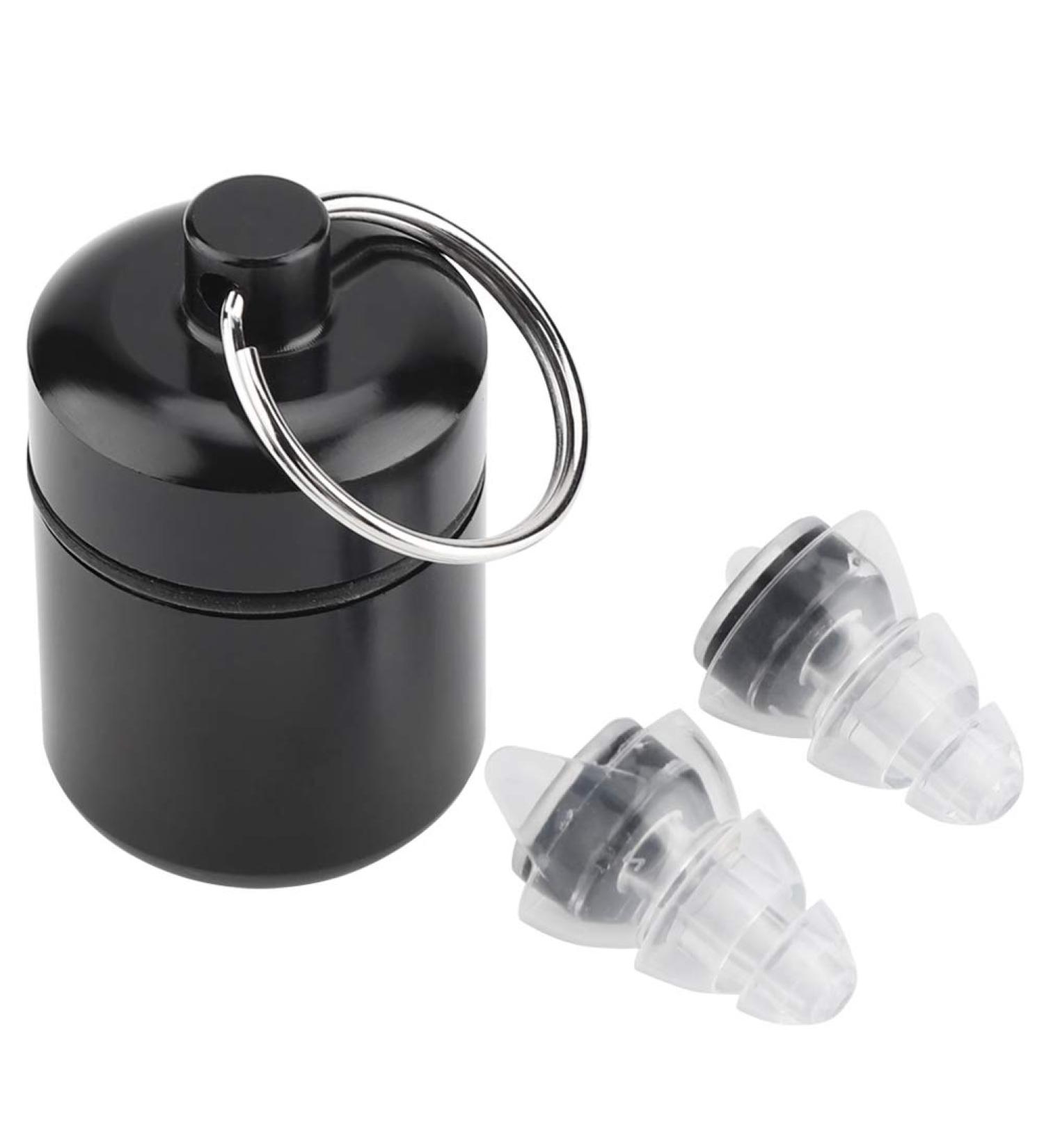 Transparent Noise Reduction Earplugs for Drummers & DJs - Ideal Sound Protection for Concerts (Black - Buy Online on GoSupps.com