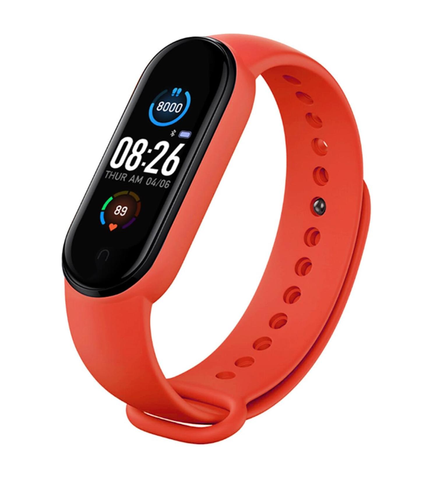 Nconco Smart Band Fitness Tracker - Waterproof Smart Watch with Heart Rate Blood Pressure Monitoring & Notifications for Android/iOS - Red - Buy Online on GoSupps.com