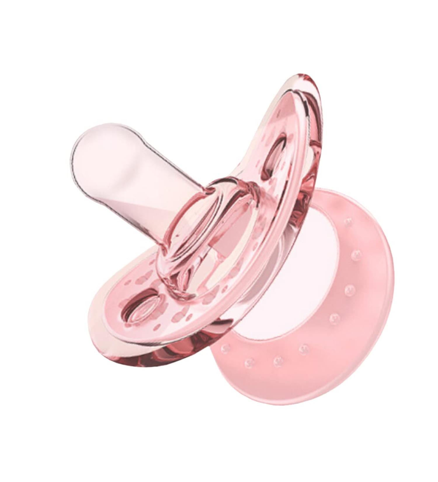 Sunaomni Mam Dummies - Baby Silicone Pacifier for Newborns & Toddlers | Multifunctional Breastfed Baby Supplies | Pink - Buy Online on GoSupps.com
