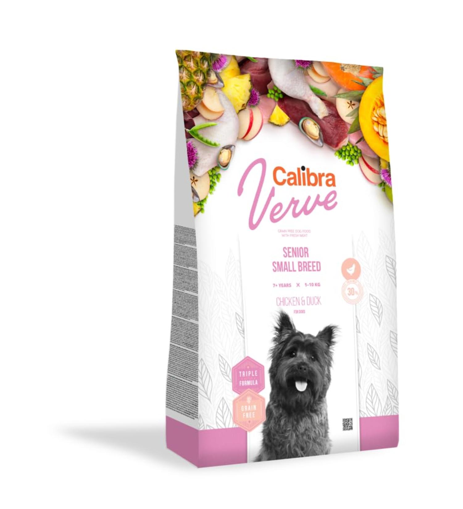 CALIBRA DOG GF VERVE SENIOR SMALL BREED PATO POLLO 1,2KG