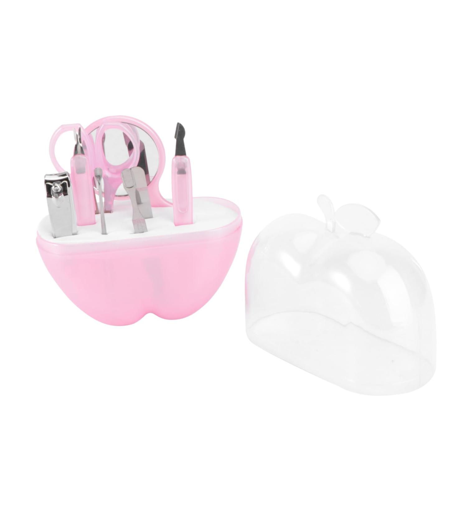 FRCOLOR Camping Accessories Mirror Nail Cutter Kit Deer Antlers Headband for Adults Travel Accessories Tools for Trimming Fingernails Fingernail File Nail Kits Suite Pink Manicure Mittel pink - Buy Online on GoSupps.com