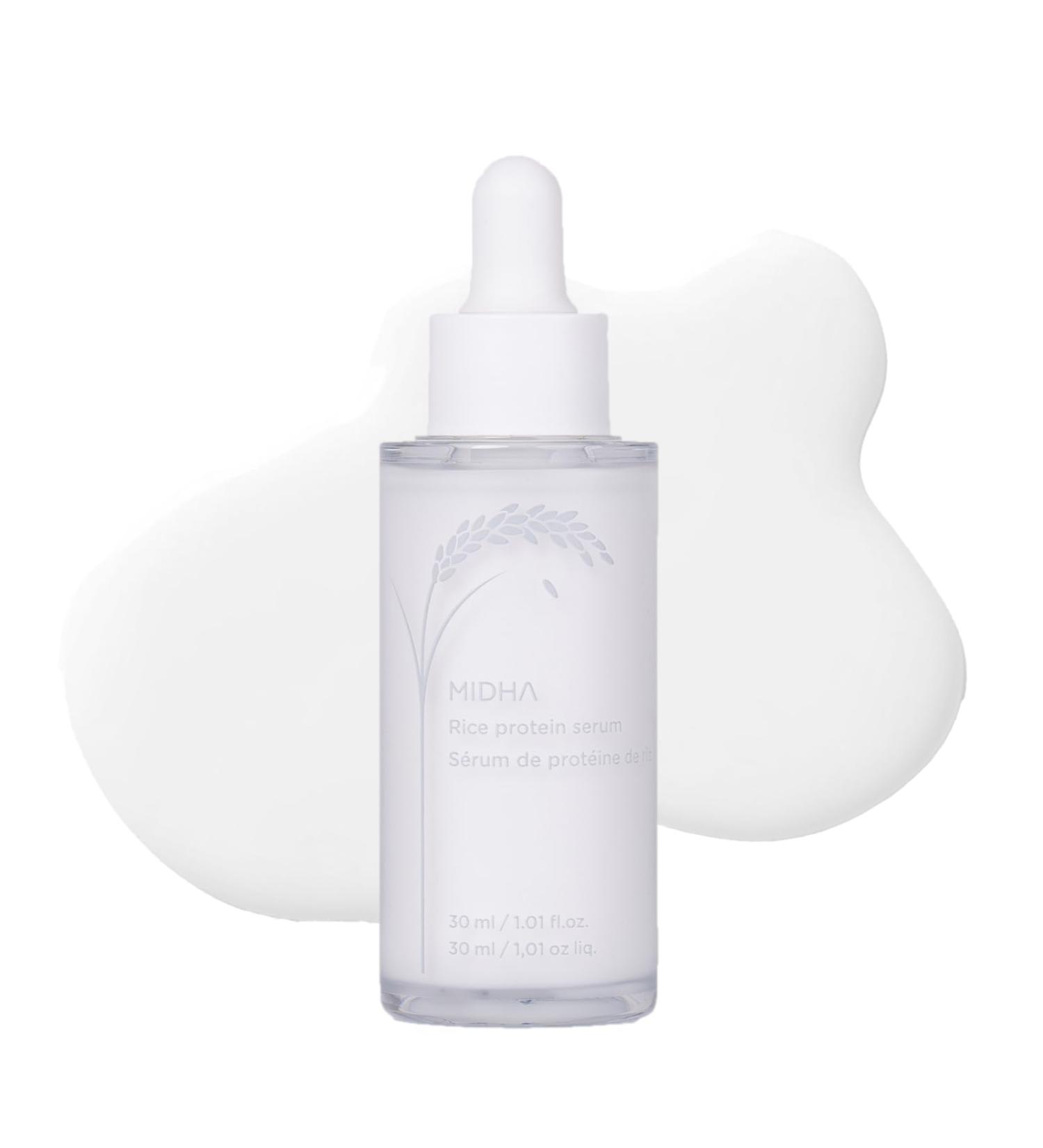 MIDHA RICE PROTEIN SERUM 1.01fl.oz/30ml Deep hydration Moisture balance Firm elasticity Skin barrier support Ceramide skincare Non-greasy finish Smooth and hydrated - Buy Online on GoSupps.com