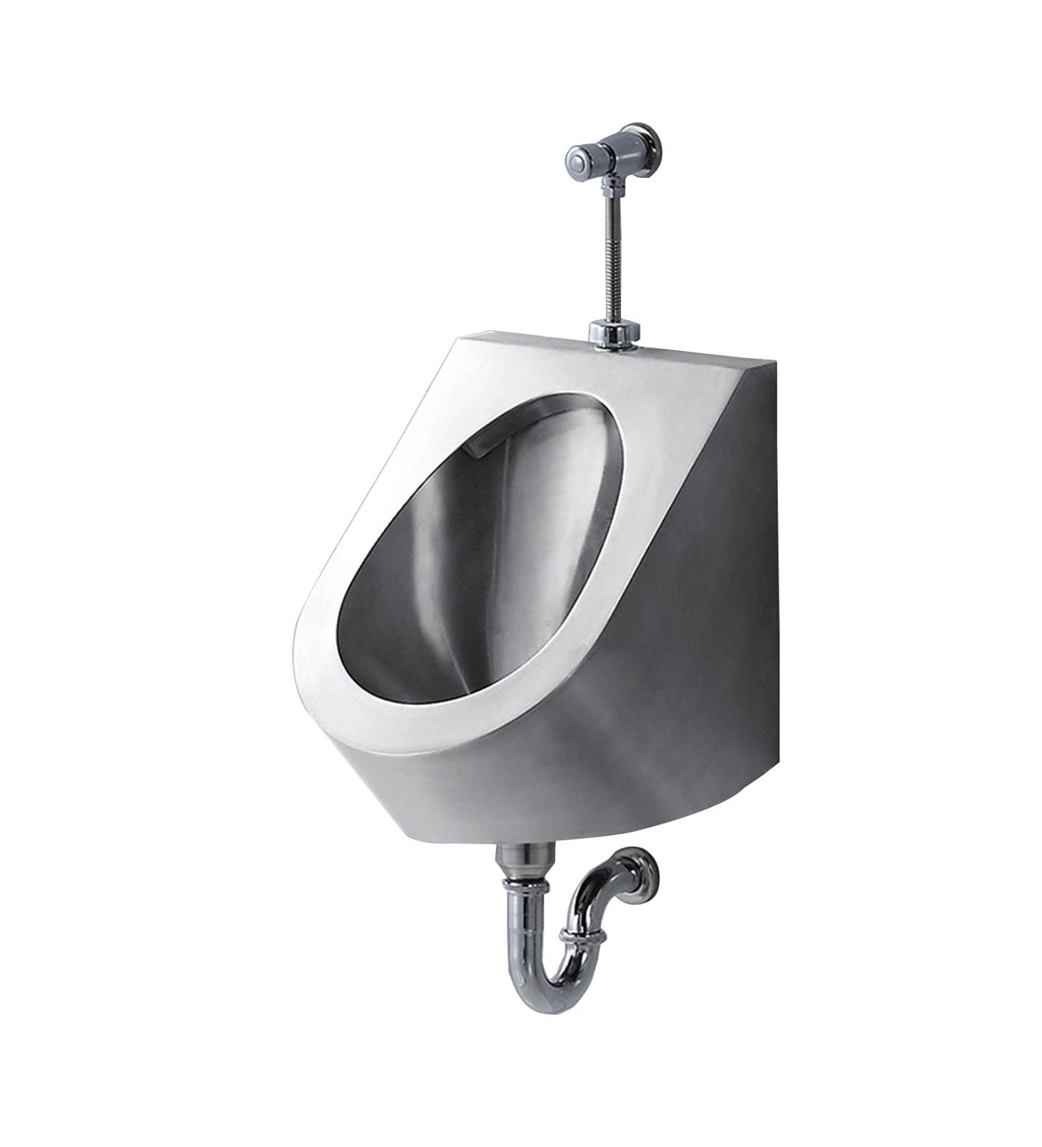 Wall-Mounted Stainless Steel Urinal Commercial High-Efficiency Induction Flushing Men's Urinal Bathroom Accessories Urinal with Infrared Automatic Flushing Valve Suitabl - Buy Online on GoSupps.com