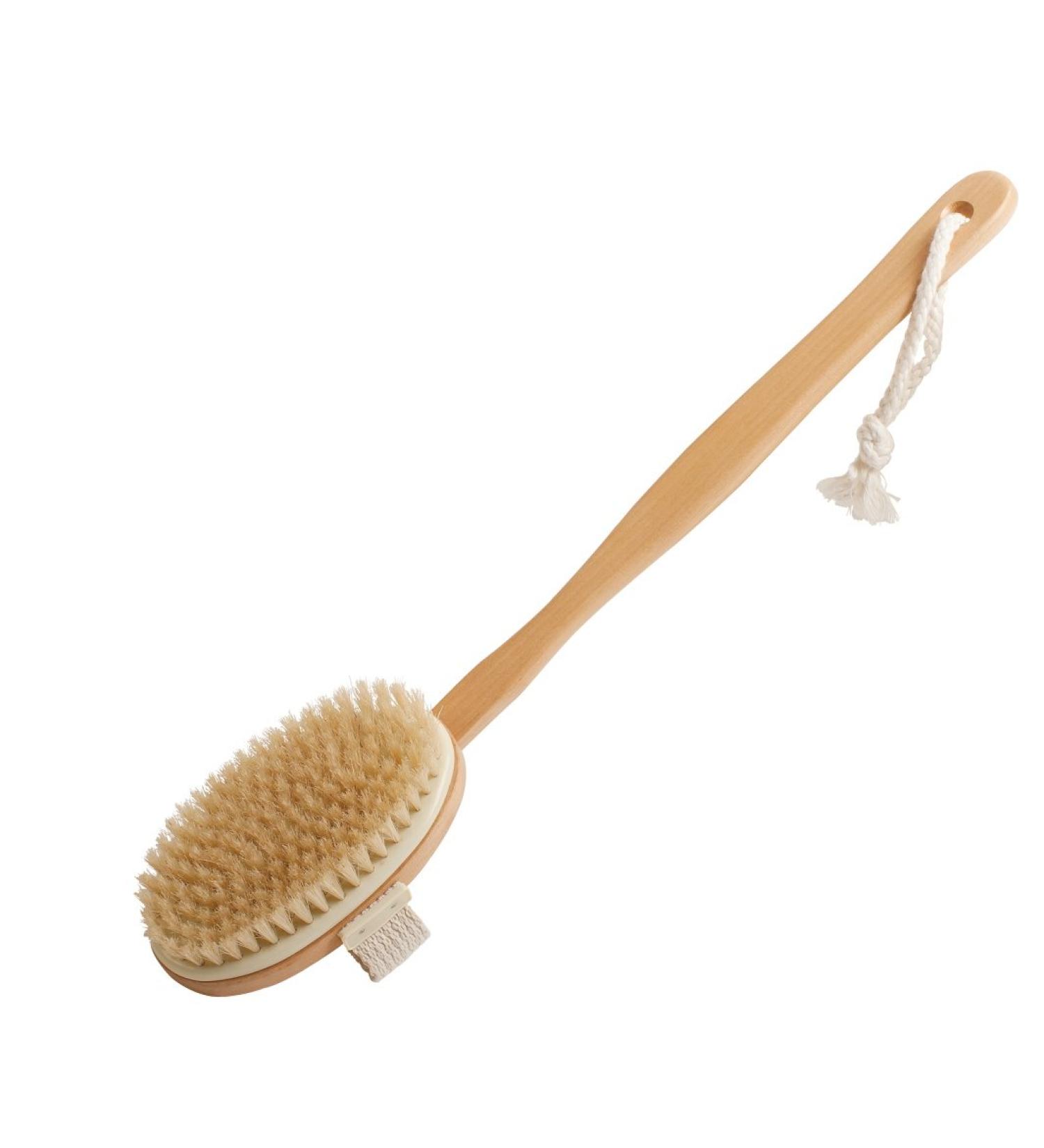 Croll & Denecke 60071 Bath Brush with Handle - Premium Quality Soft Bristles for Gentle Cleansing | International Shipping Available - Buy Online on GoSupps.com