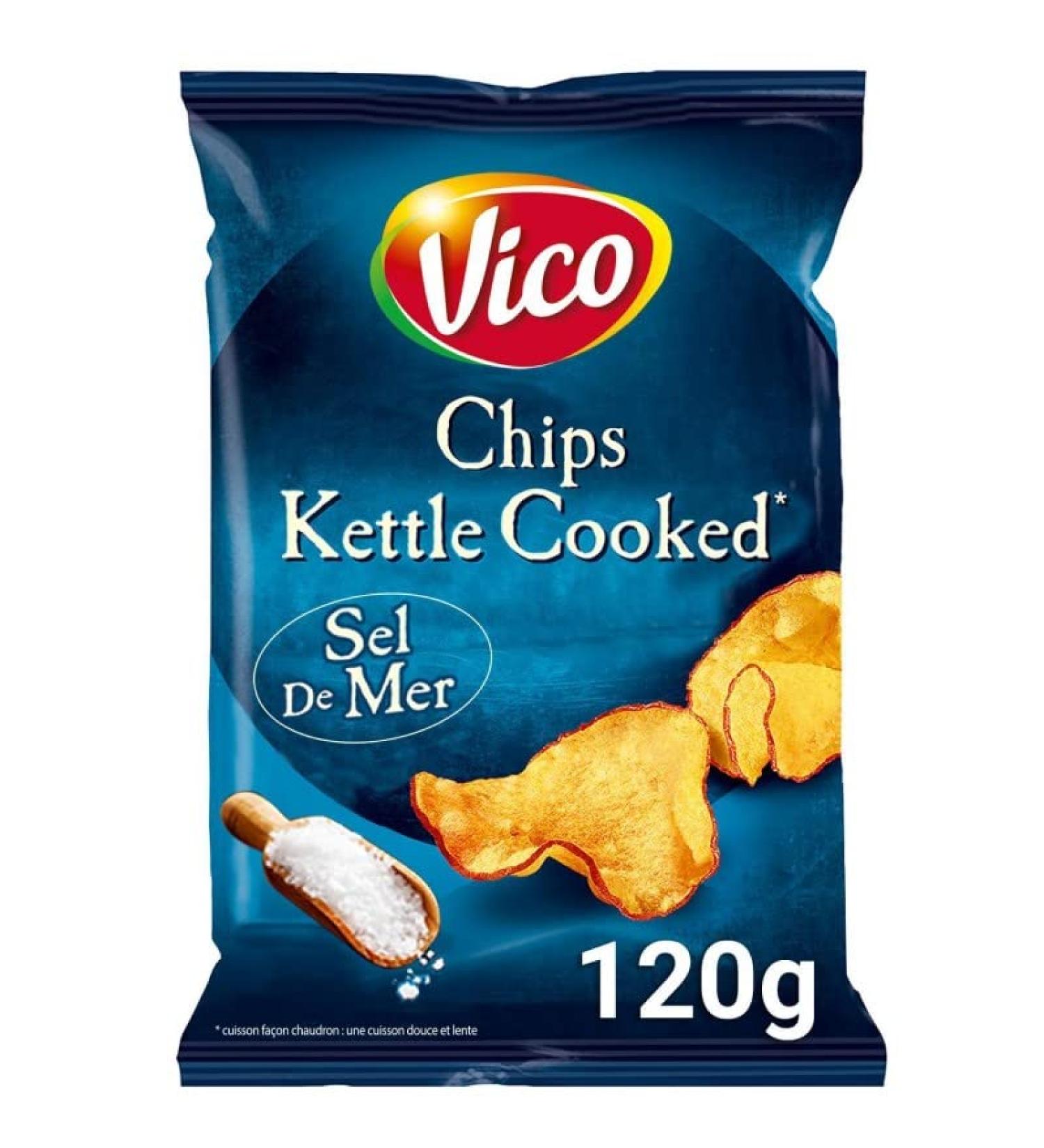 VICO - COOKED KETTLE CHIPS NATURE 120G - PACK OF 5 - Buy Online on GoSupps.com