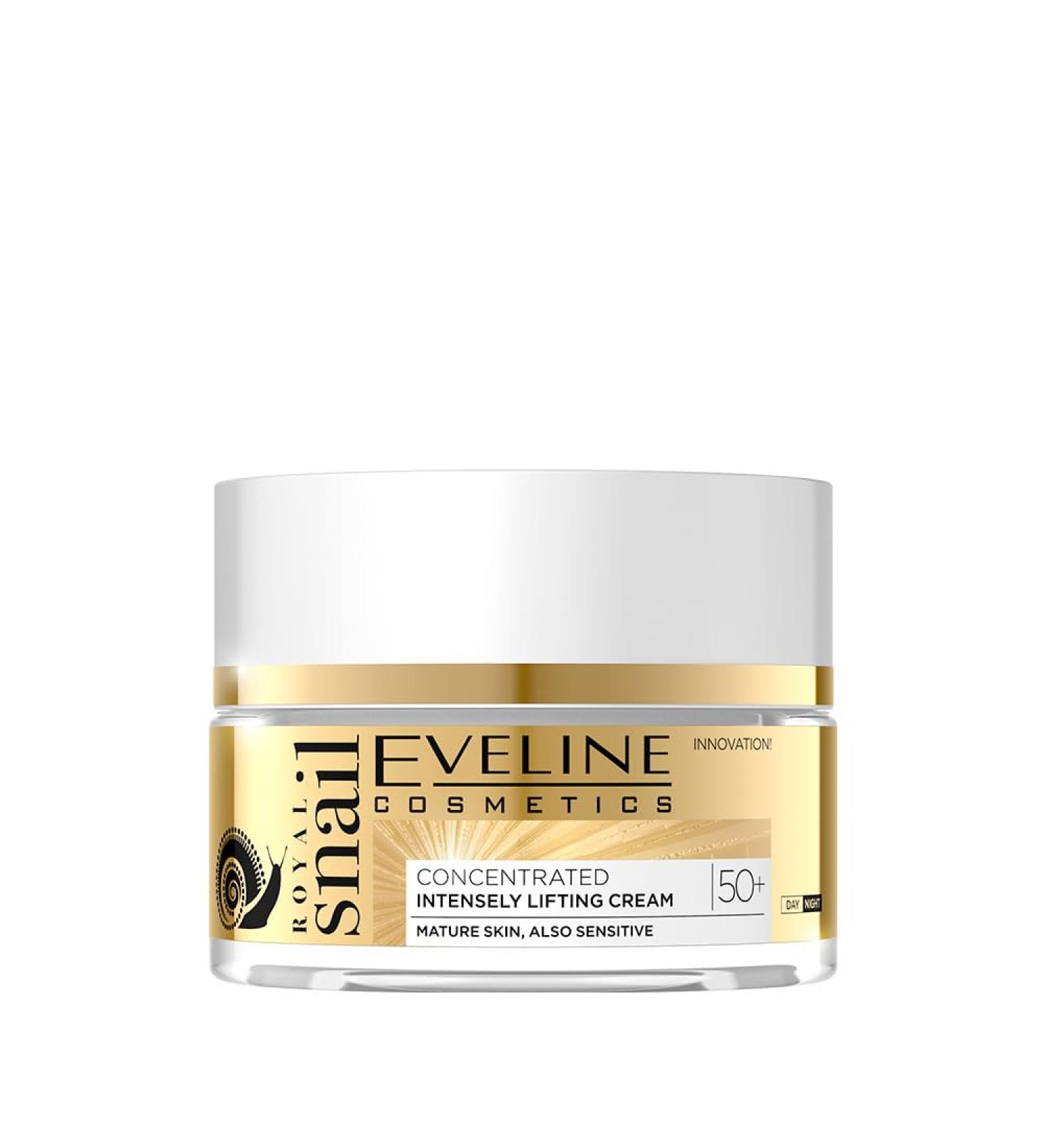 Eveline Cosmetics Royal Snail Mucin Concentrated Lifting Cream 50+ | Peptides for Skin Regeneration | International Shipping Available - Buy Online on GoSupps.com