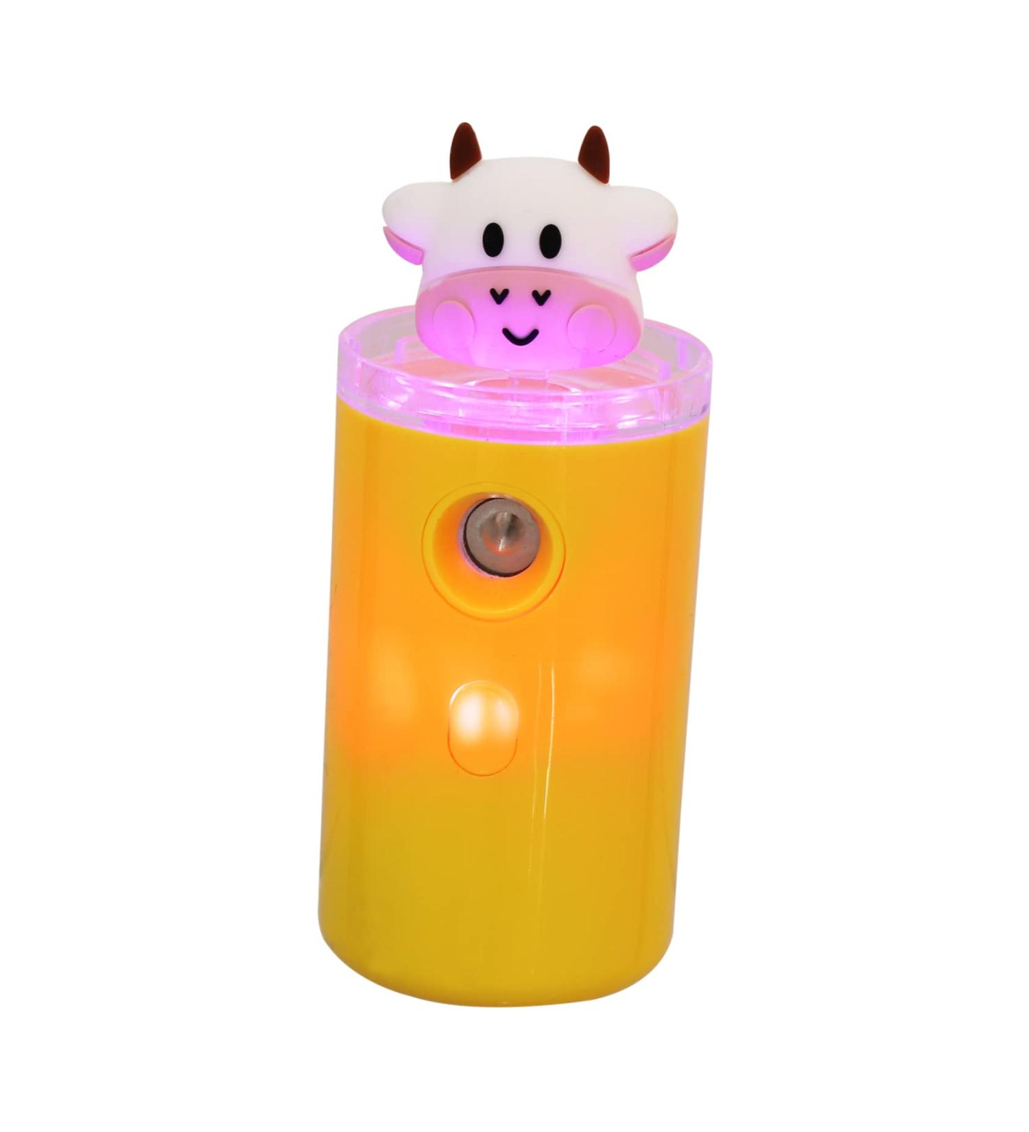 CANIGHT Moisturizer Cute Handheld Fan and Humidifier Aromatherapy Diffuser Plastic Material Yellow 3.8x3.8x10.8cm - Buy Online on GoSupps.com