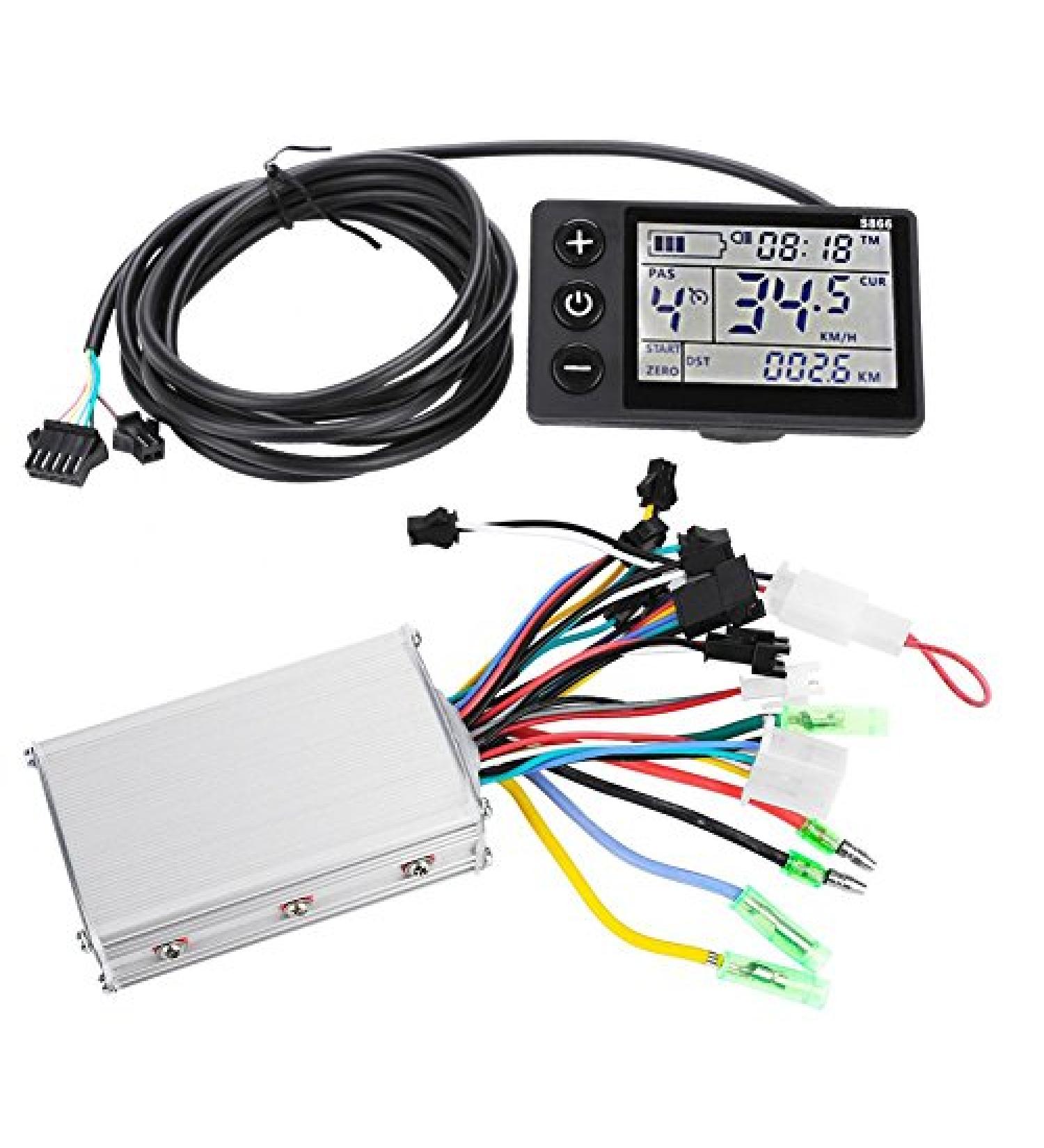 Waterproof Mini LCD Brushless Motor Controller Kit for Electric Bicycle Scooter (24V/36V 250W/350W) - Buy Online on GoSupps.com