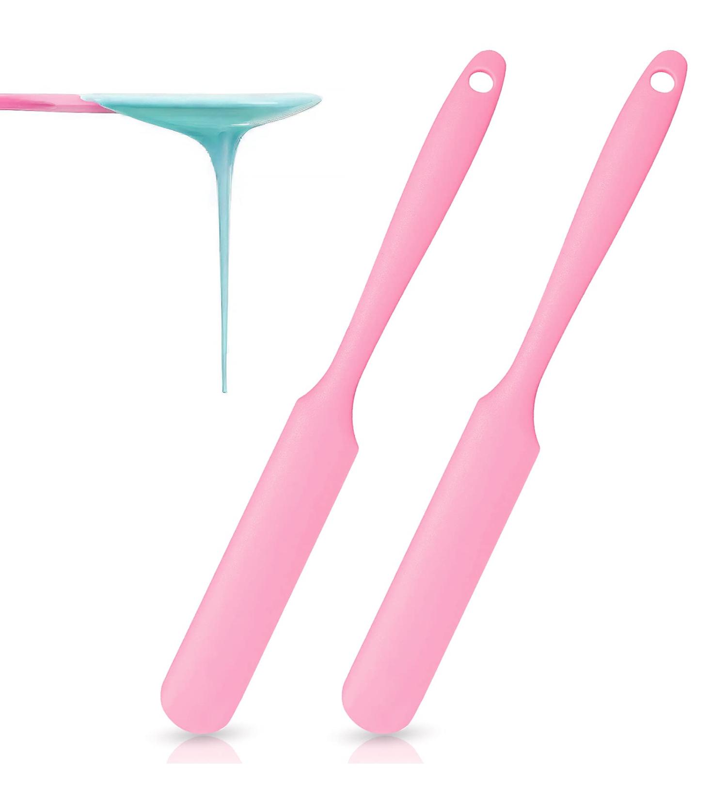 2 Pieces Non-stick Wax Spatulas Jar Spatulas Set Hair Removal Waxing Applicator Easy to clean Reusable Scraper Large Area Hard Wax Sticks for Body Use on Salon and Home Mixing Baking Scrapers 2 Count (Pack of 1) Pink - Buy Online on GoSupps.com
