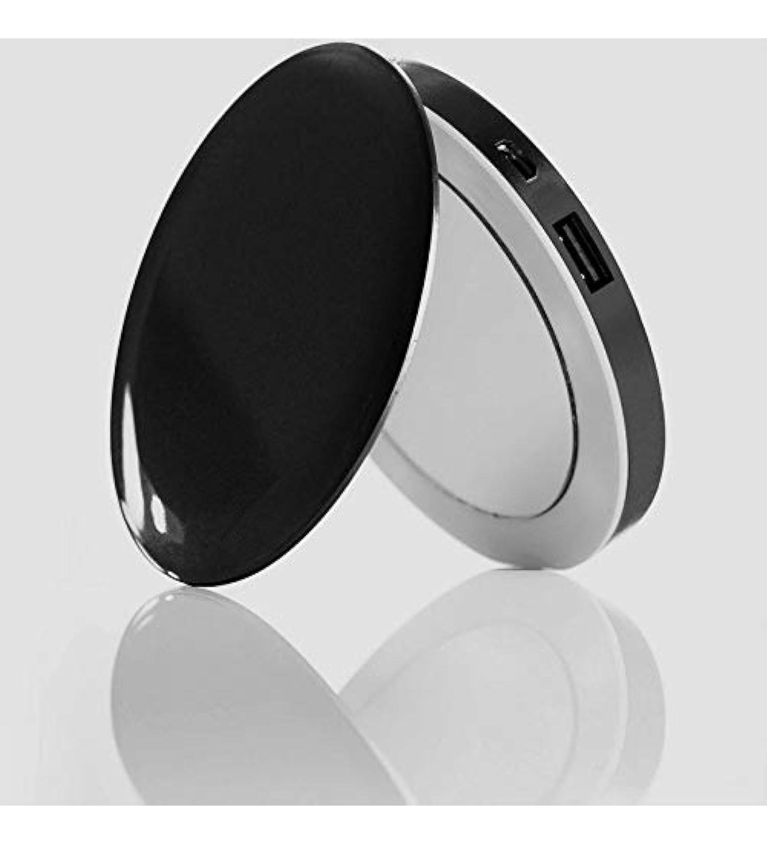 Hyper - Pearl LED Ring Compact Mirror & USB Battery 3000mAh - Black Black Single - Buy Online on GoSupps.com
