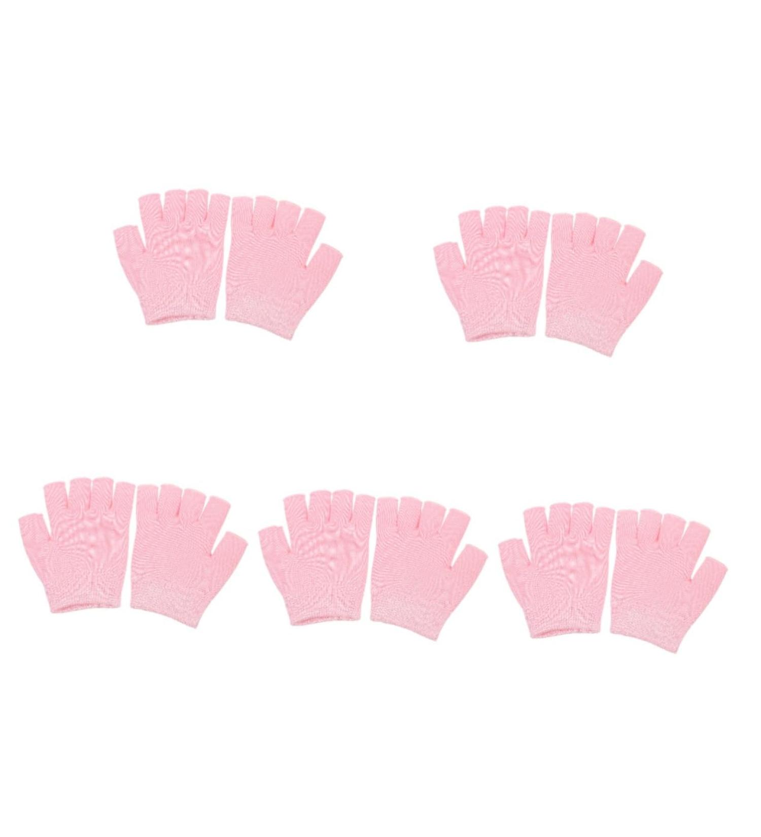 FRCOLOR 5 Pairs Gel Moisturizing Gloves Retaining Gloves Warm Gloves for Men Ladies Mittens Gothic+Mirror Half Finger Gloves Overnight Gloves Hand Repair Man Moisturizing Lotion Dipping - Buy Online on GoSupps.com