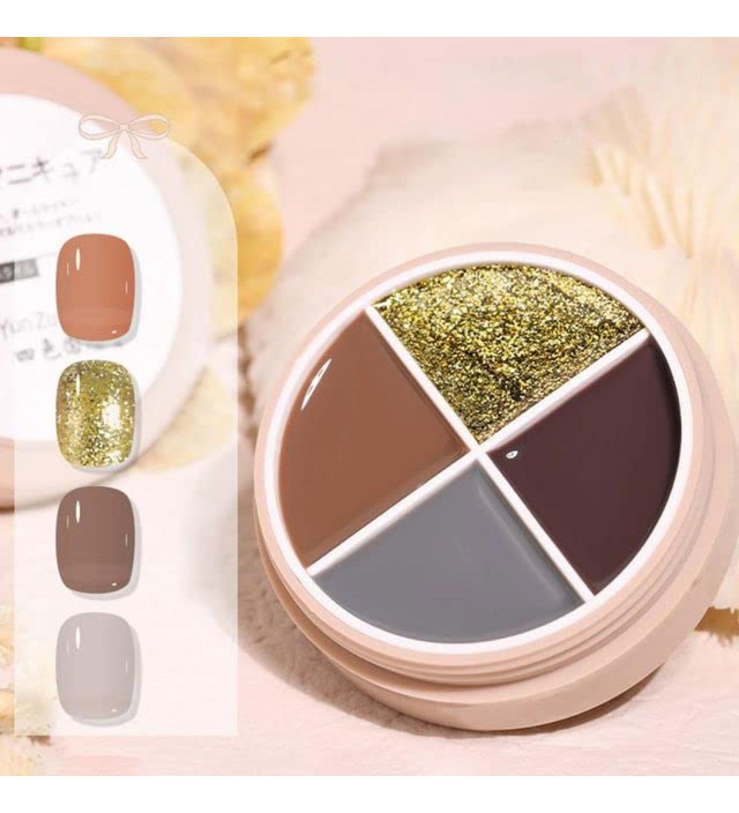 4Colors Solid Canned Cream Nail Gel Polish Painting Base Coat Soak Off UV LED Varnish Gel Jelly Nail Solid Glue Nail Repair Care - (Color: 10) - Buy Online on GoSupps.com