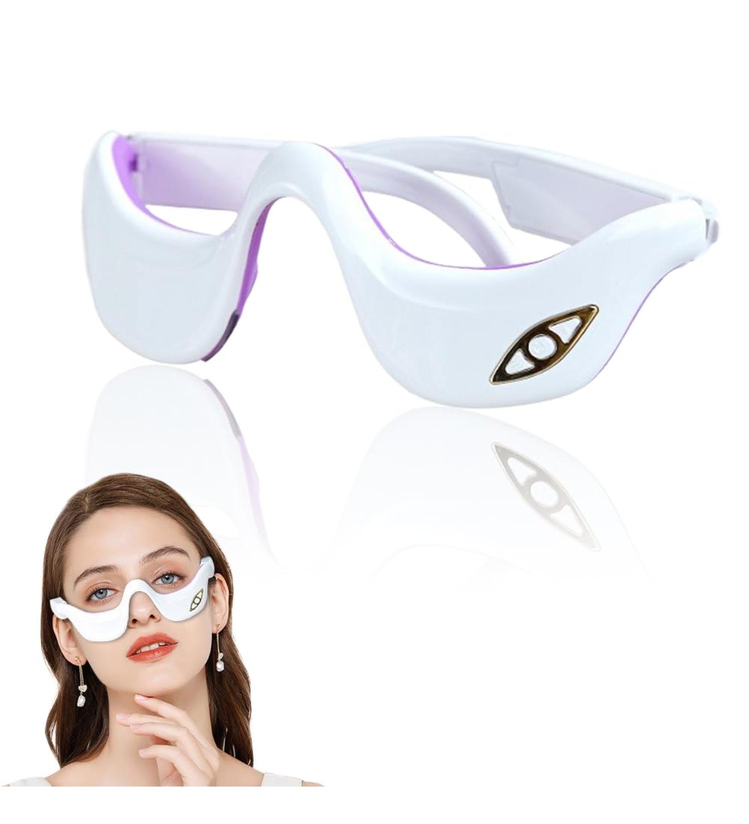 Fogari Eye Massager with Heat 6 Modes & 3 Levels for Anti-Aging Eye Care Reduces Dark Circles & Dry Eyes - Buy Online on GoSupps.com