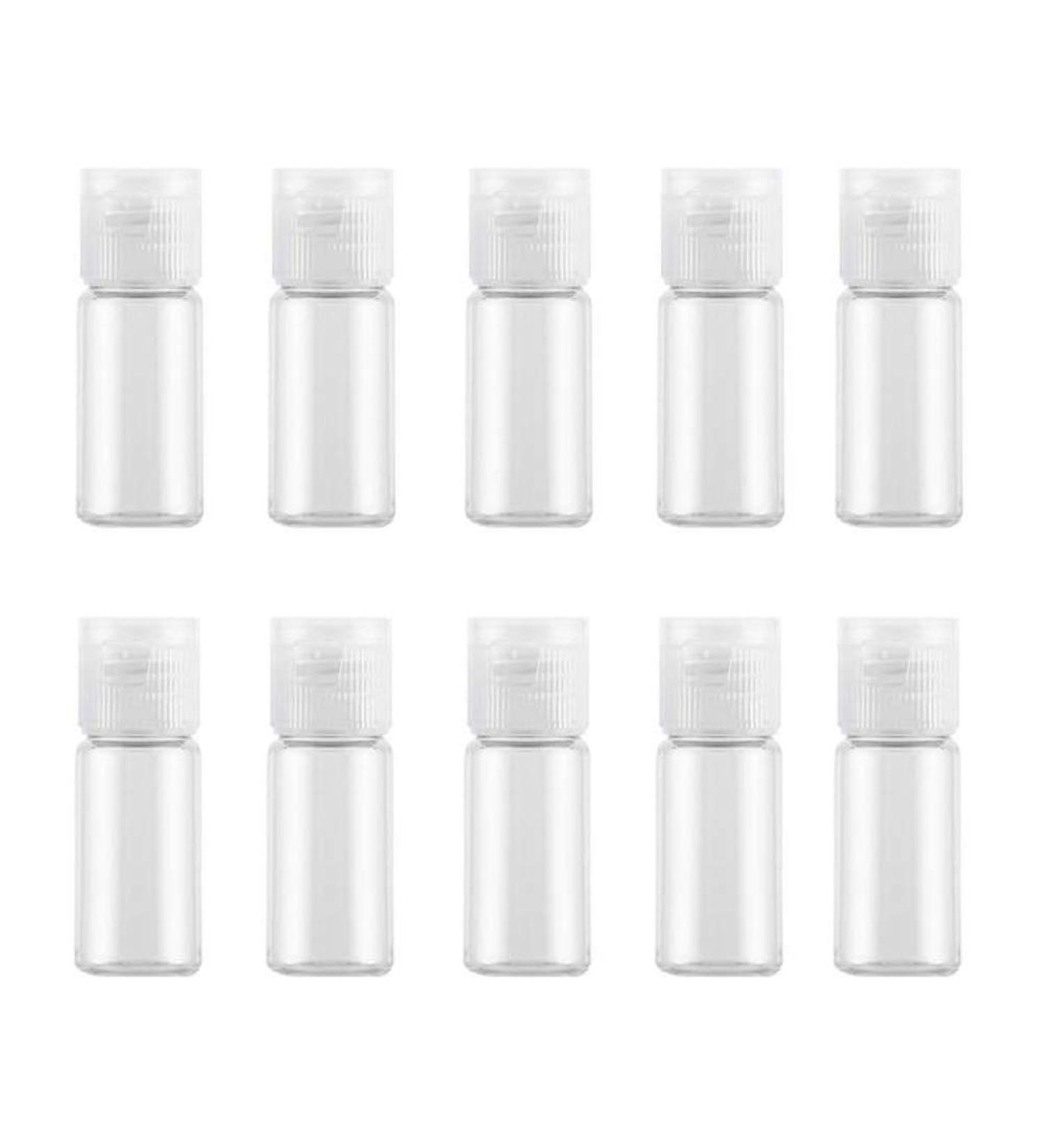12Pcs 15ml Clear Plastic Empty Bottles Travel Containers with Flip Cap Refillable Toiletry Container Cosmetic Sample Bottles for Shampoo Shower Gel Lotion Essential Oil 15ml/0.5oz - Buy Online on GoSupps.com