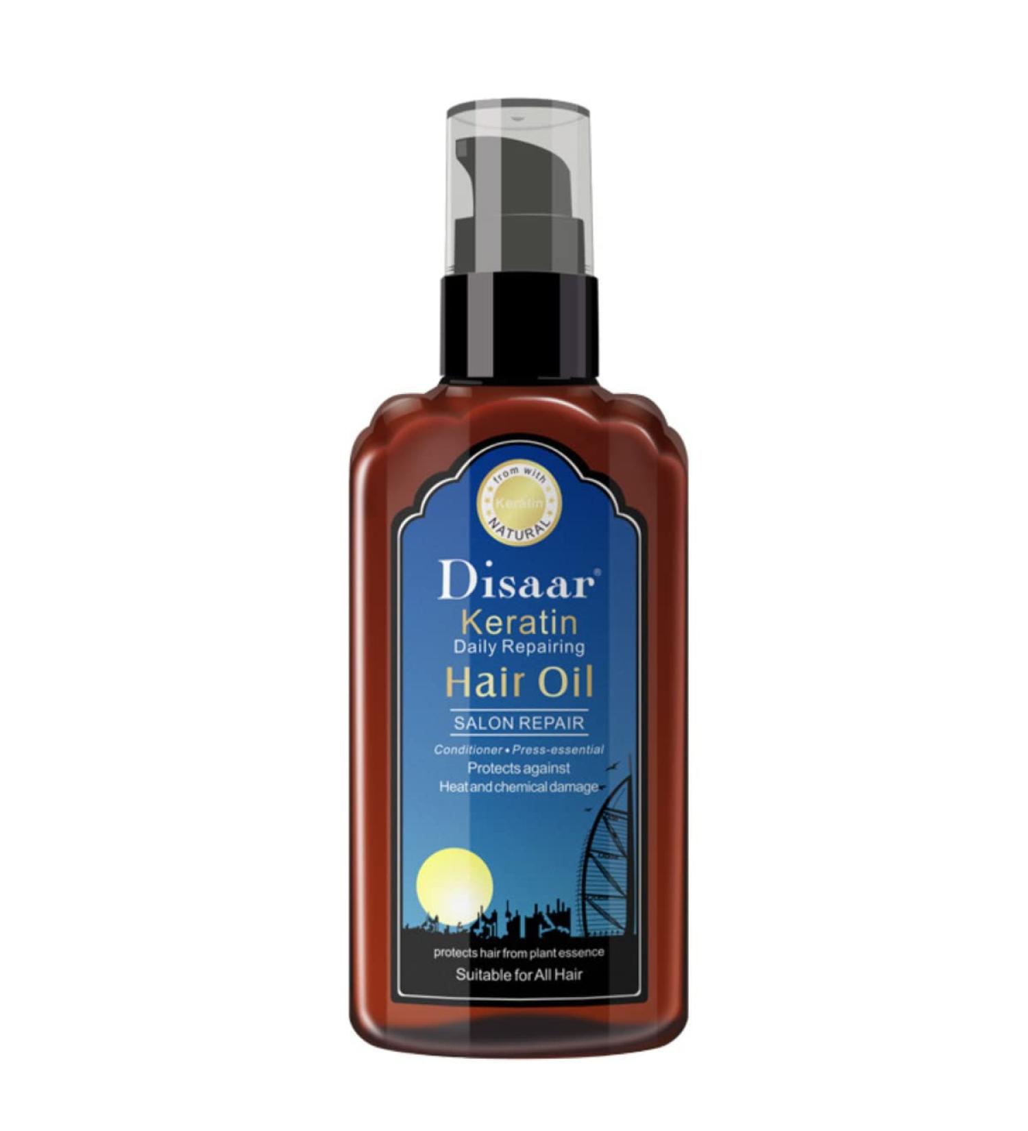 Keratin Hair Oil - Ultra Moist Daily Repair Rich Proteins & Vitamins 120ml | Protect & Nourish Your Hair - Buy Online on GoSupps.com
