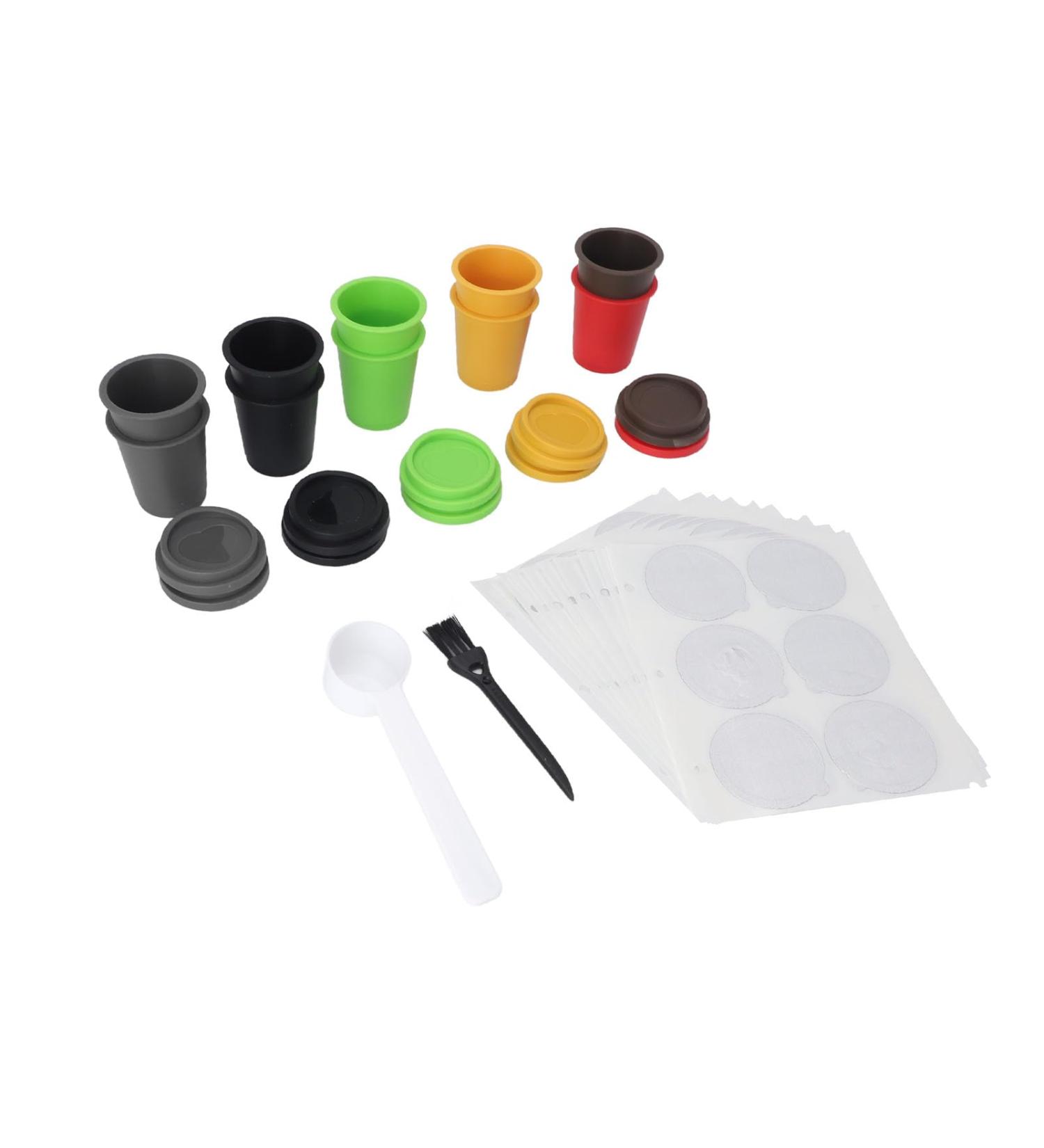  KIMISS Pack of 10 Disposable Bottom Sealed Aluminum Coffee Pods Filled with Complex and Rich Mixes Compatible with Coffee Macs - Buy Online on GoSupps.com