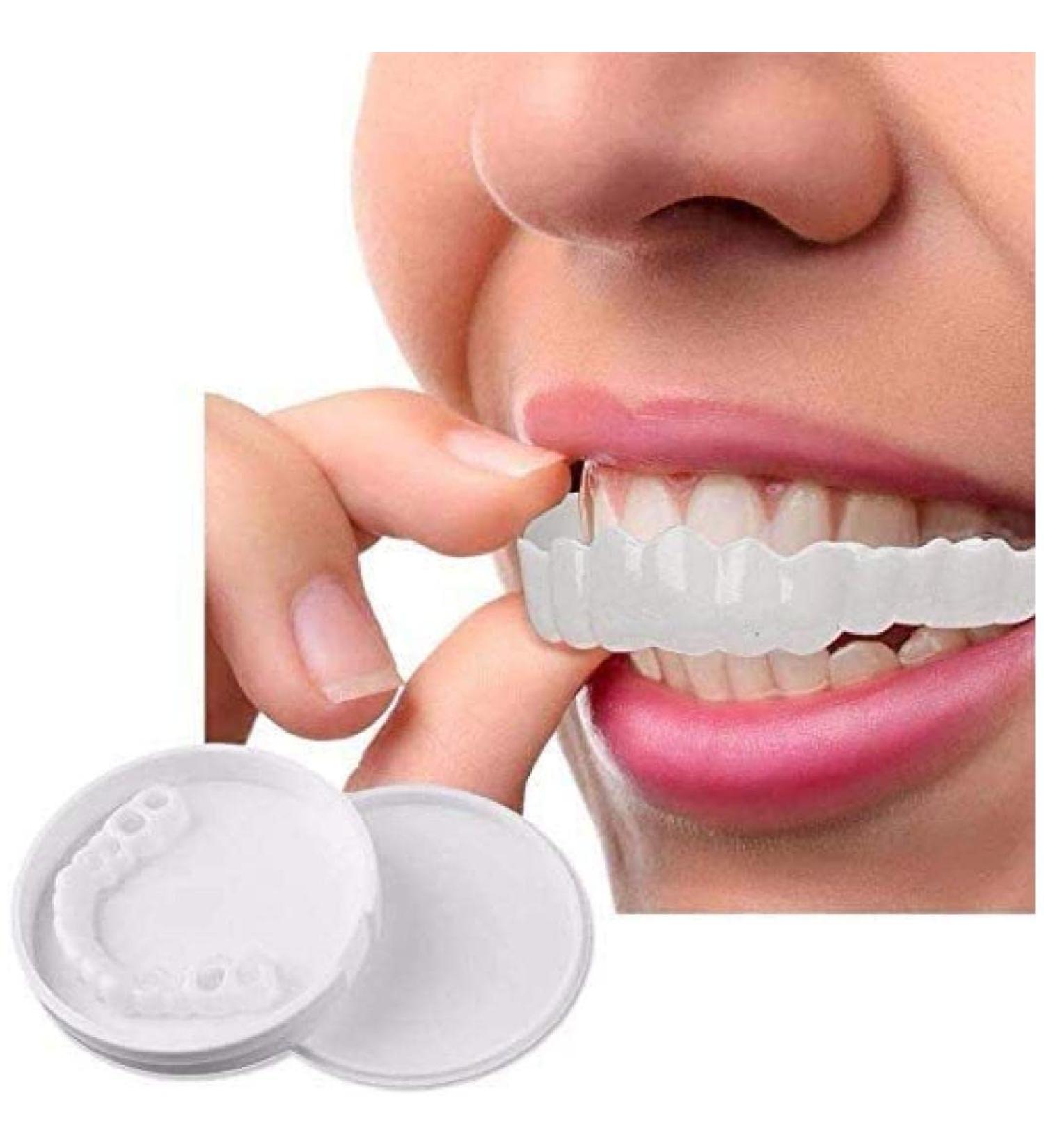 Shop 2 Pairs Cosmetic Dentures - Instant Veneer Teeth for Comfort Fit | Temporary Teeth Solutions - Buy Online on GoSupps.com