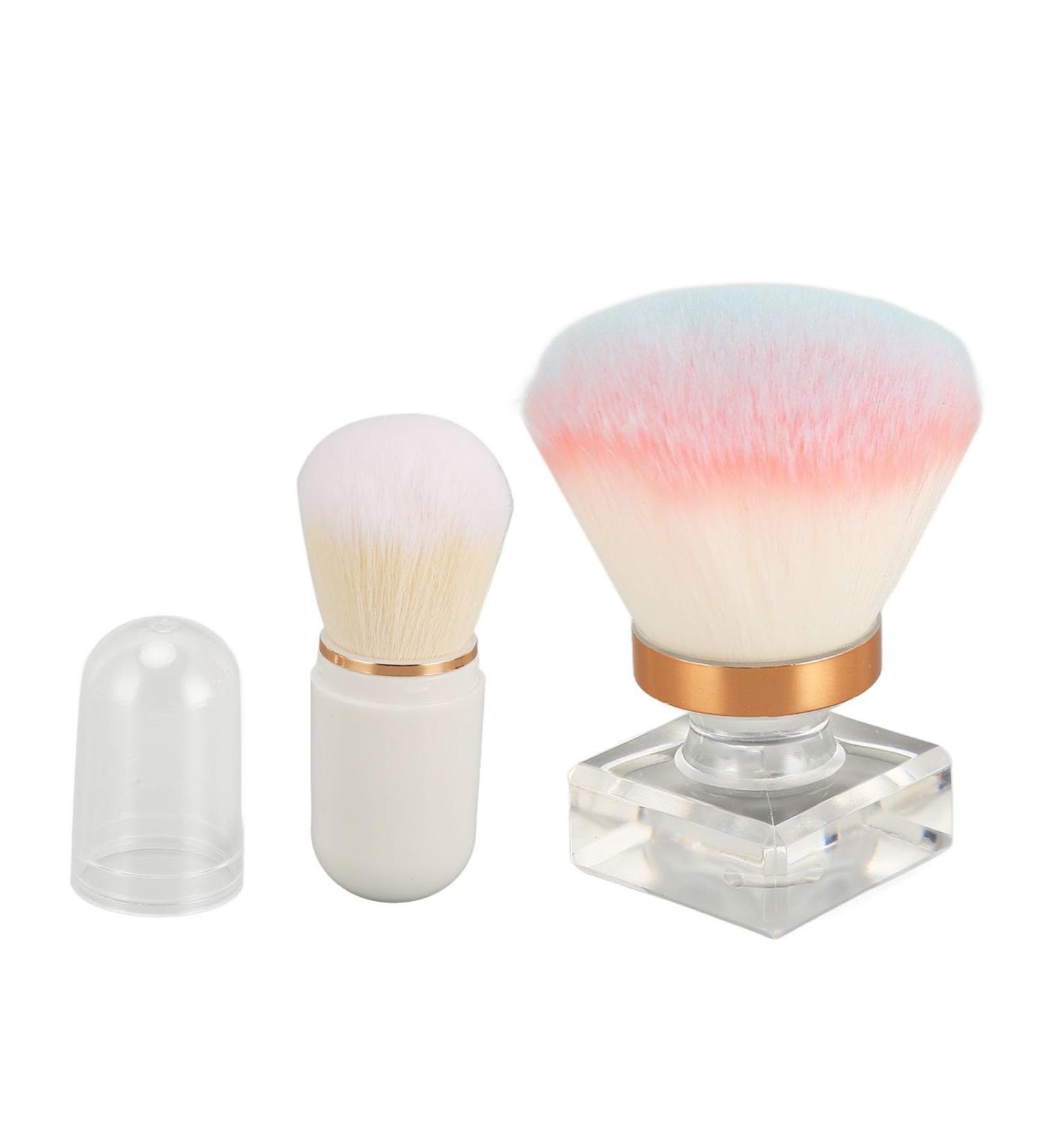 Loose Powder Brush Makeup Powder Brush Portable 2 Pieces for Travel - Buy Online on GoSupps.com