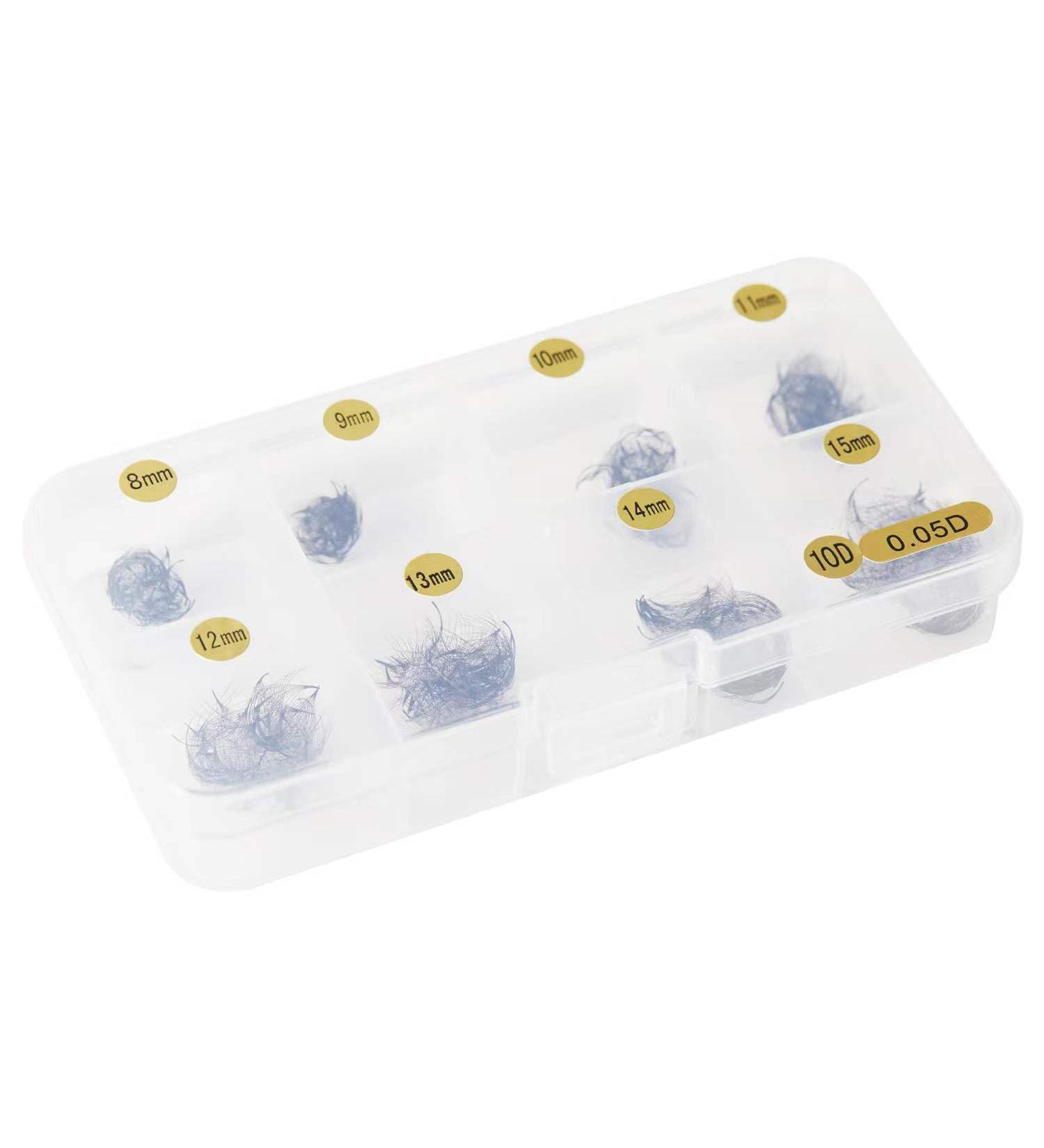 Loose Fans Lash Extensions - 500 Fans 10D Volume - 8-15mm Mixed Length Thin Base - Premium Quality Eyelash Extensions for International Shipping - Buy Online on GoSupps.com