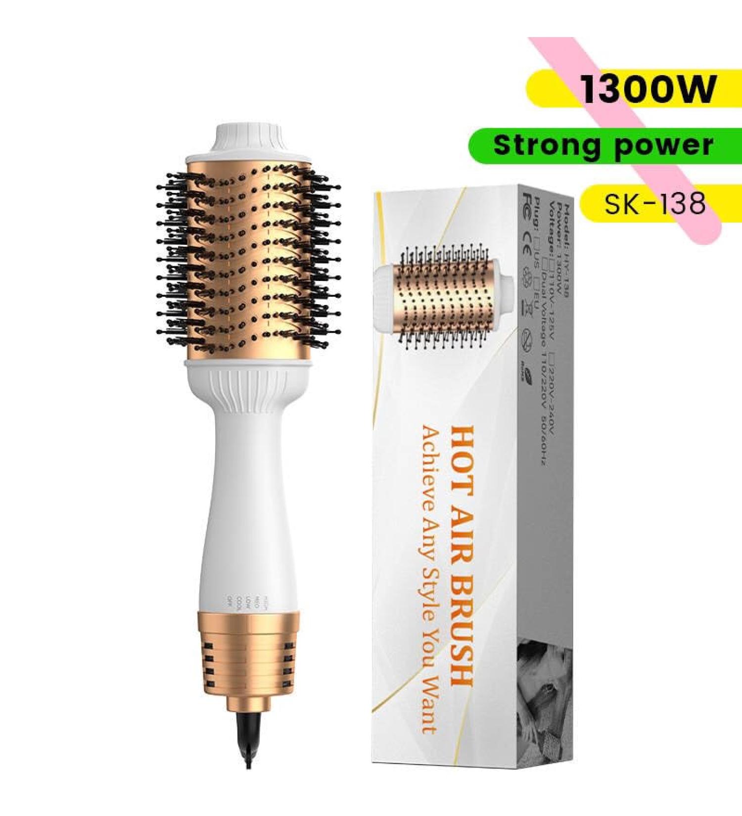 Professional 4-in-1 Hair Dryer Brush | Volumizer with Negative Ion for Drying Straightening Curling & Styling All Hair Types - Fast International Shipping - Buy Online on GoSupps.com