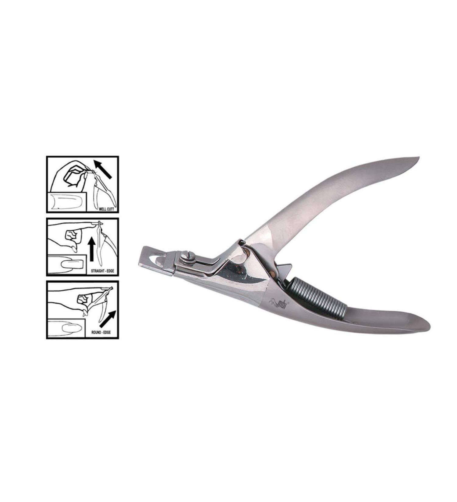 MBI -131 Tip Slicer Long Handle With Straight Blade Stainless Steel Acrylic Nail Clipper Nail Cutter Tip Cutter Can Be Used for False Nail Dog Nail Cat Nail
