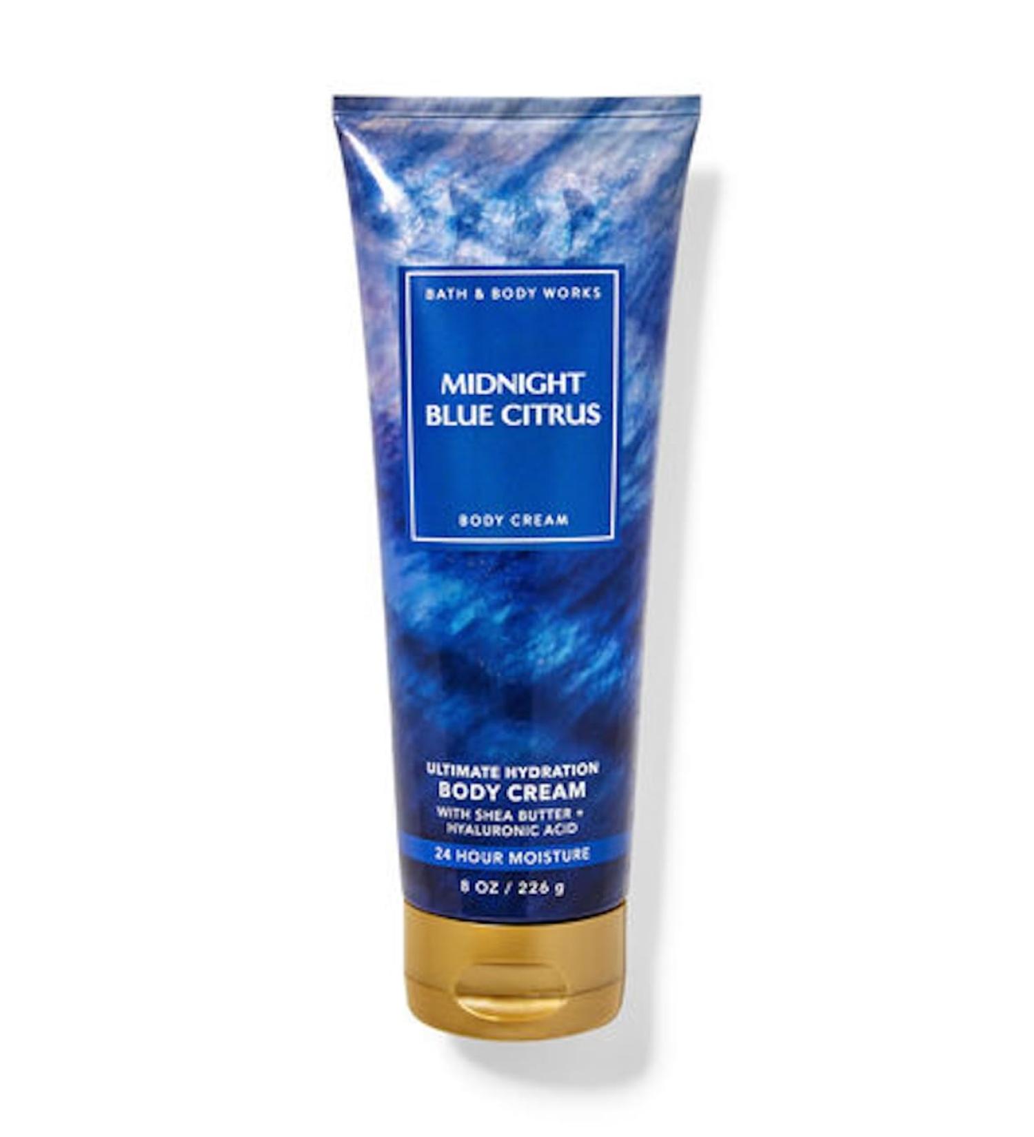 Bath & Body Works Ultimate Hydration Body Cream Gift Set For Women 8 Fl Oz (Midnight Blue Citrus)