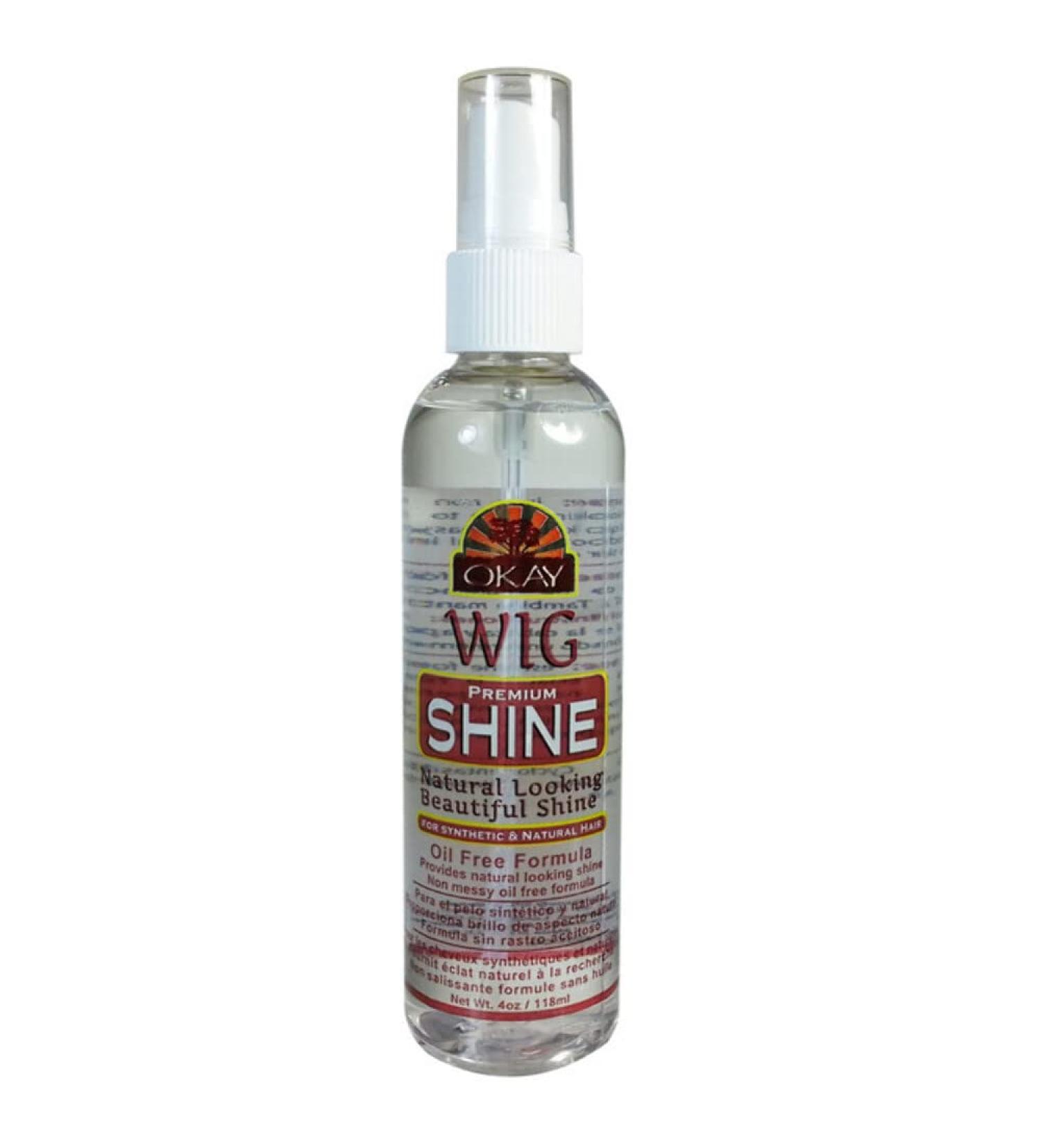 OKAY WIG SHINE OIL FREE FORMULA 4oz/118ml