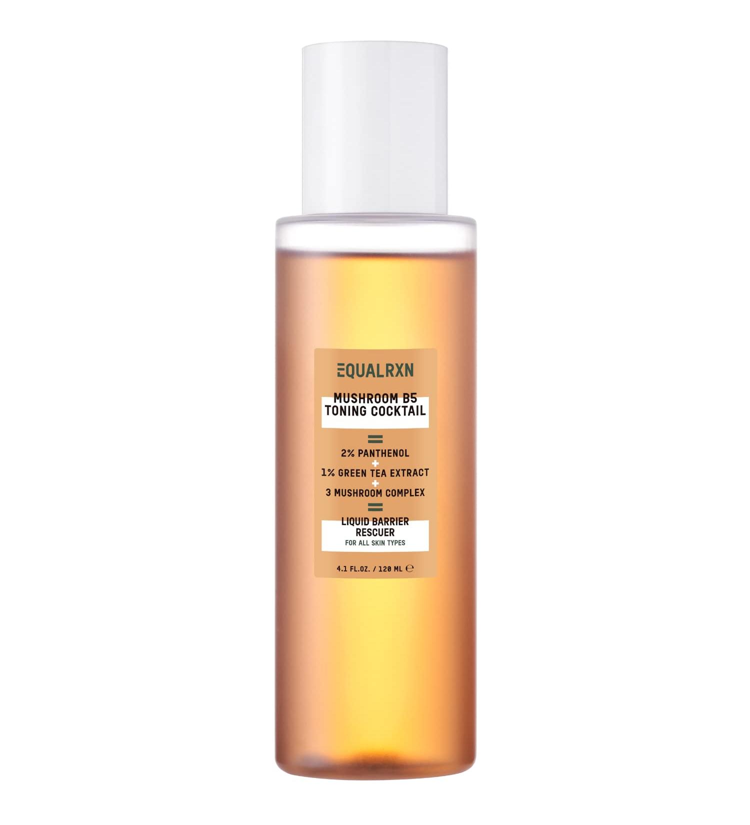 EqualRXN Mushroom B5 Toning Cocktail - Hydrating Facial Toner with Mushrooms & Panthenol for Acne Prone & Sensitive Skin - Buy Online on GoSupps.com