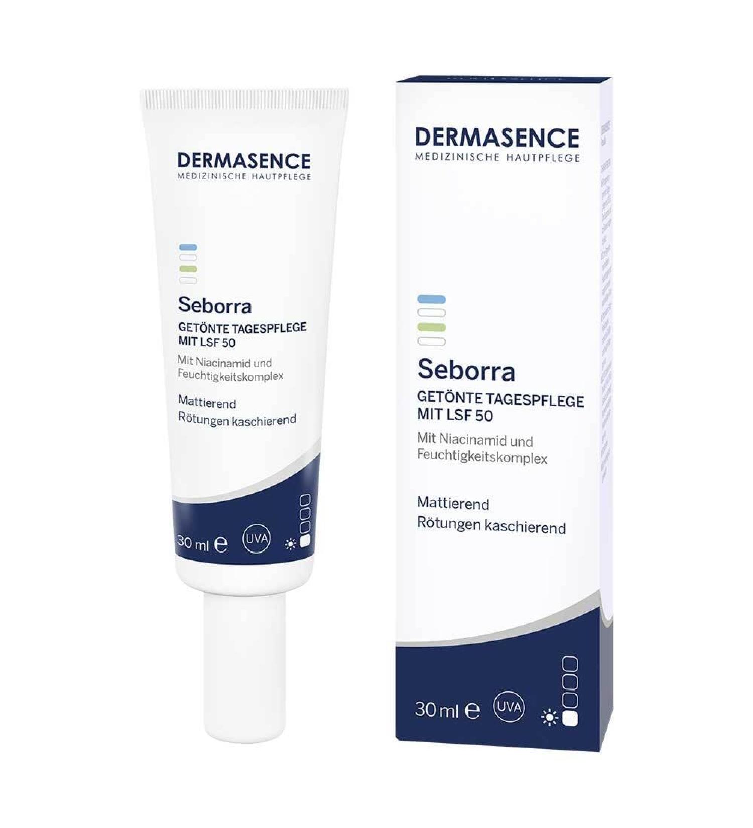DERMASENCE DERMASENCE Seborra Tinted Day Cream SPF 50 30ml tinted face cream mattifying and anti-redness face cream for oily skin SPF 50 face cream for high protection