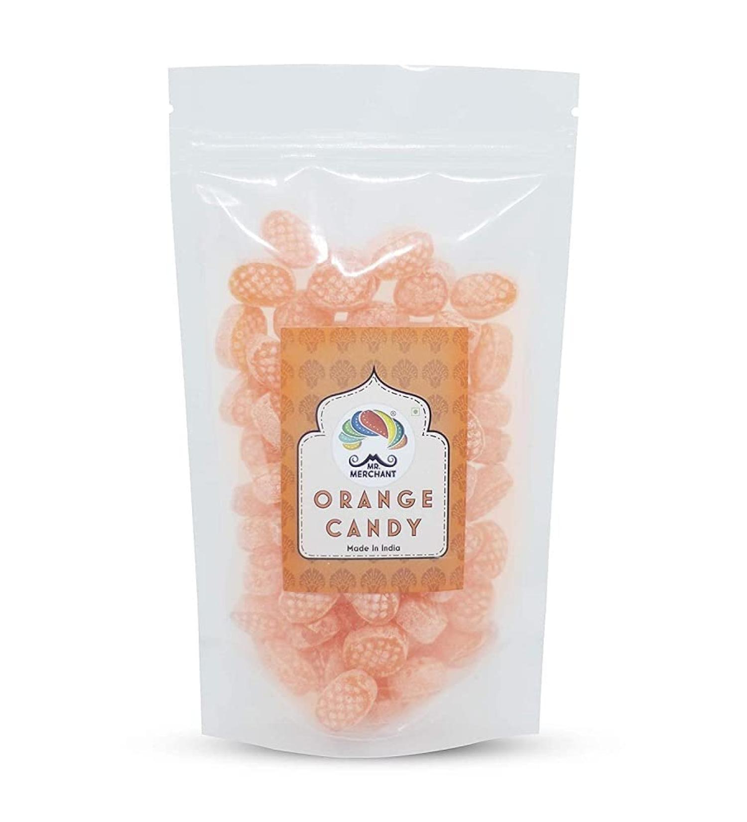 Mr. Merchant Orange Candy 400g (Narangi Flavor Goli)_Packing May Vary