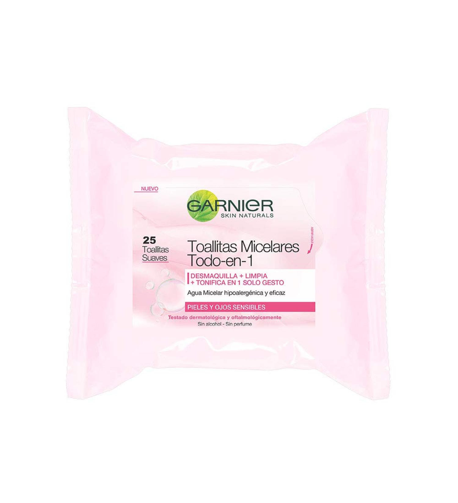 Garnier Essencials Make Up Remover Wipes - 250 gr Micellar make-up removing wipes - Buy Online on GoSupps.com