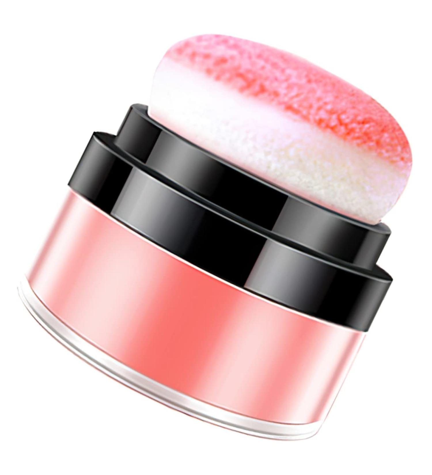 CRILSTYLEO Oil Control Cushion Blush Foundation Loose Powder Blush for Black Women Cushion Makeup Mineral Makeup Loose Powder Blush for Cheeks Makeup Cushion Natural Blush Face Shimmer Blush - Buy Online on GoSupps.com