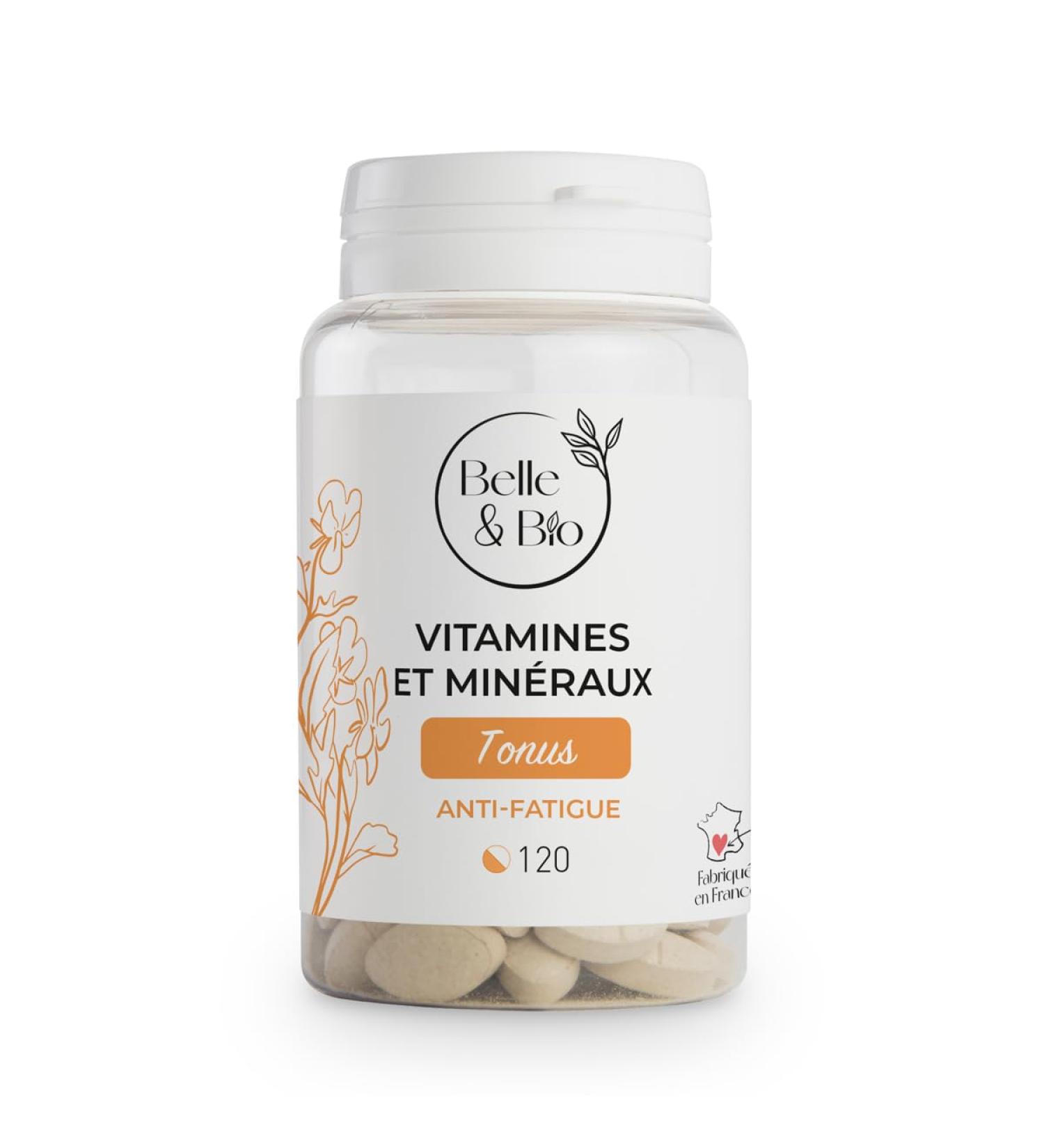 METABOLISM & ANTI-FATIGUE - Vitamins & Minerals - 11 vitamins & 5 essential minerals - 120 tablets - 2 month cure - Belle & Organic Food Supplement - Made in France - Buy Online on GoSupps.com