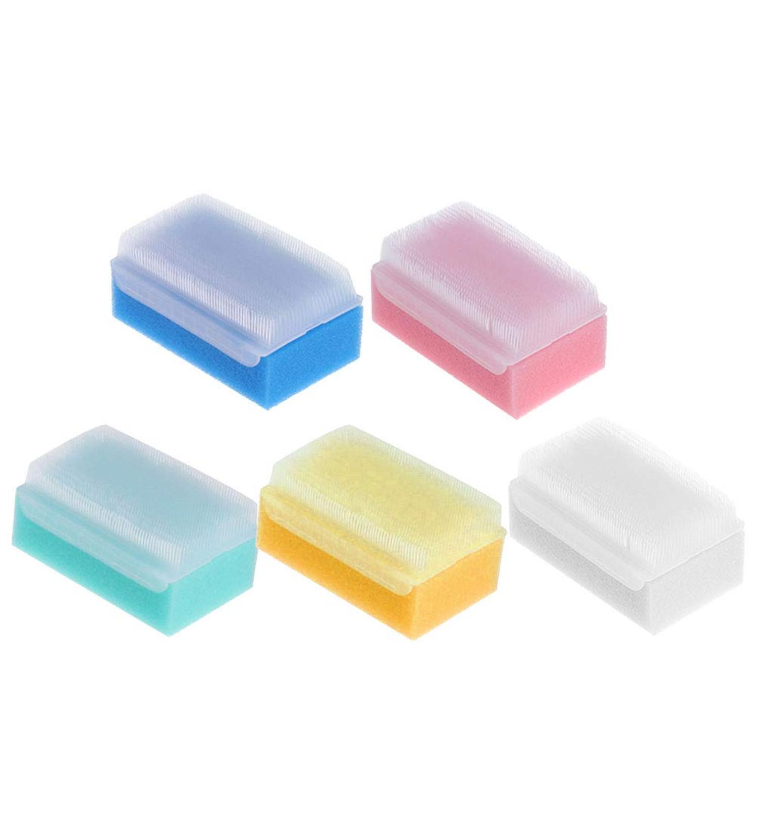 Lurrose 5pcs Antibacterial Sponge Bath Brush Set - Body Scrubber & Massage Brush for Adults & Kids | International Shipping - Buy Online on GoSupps.com