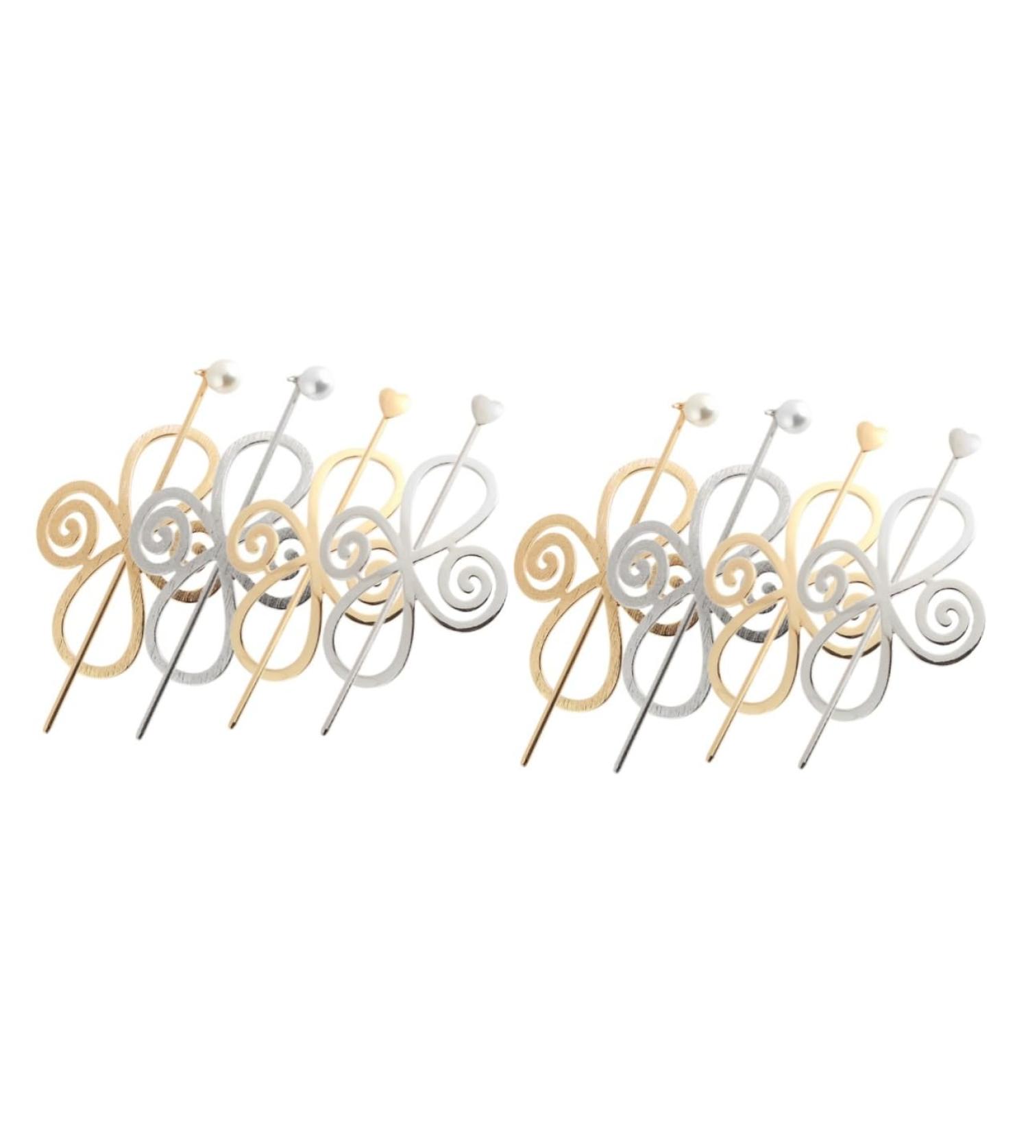 minkissy 8 Sets Hairpin Hair Barrettes Hair Clips Metal Womens Hair Accessories Metal Hair Clips for Women Medium Hair Clips for Women Tiaras for Girls Alloy Emptiness Miss Chopsticks - Buy Online on GoSupps.com