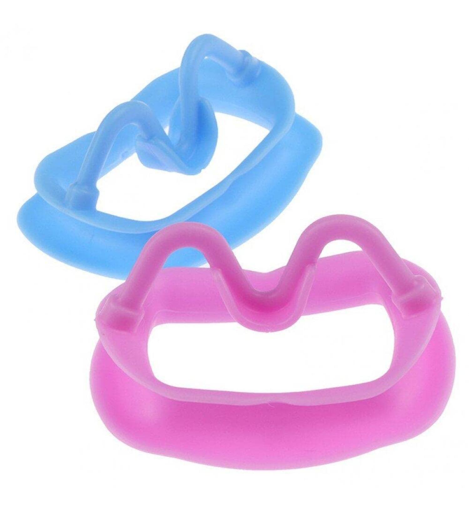 Vepoty Dental Retractor Set - 2 Soft Silicone Intraoral Lip & Cheek Retractors (Pink & Sky Blue) | Reusable Dental Orthodontic Mouth Opener - Buy Online on GoSupps.com