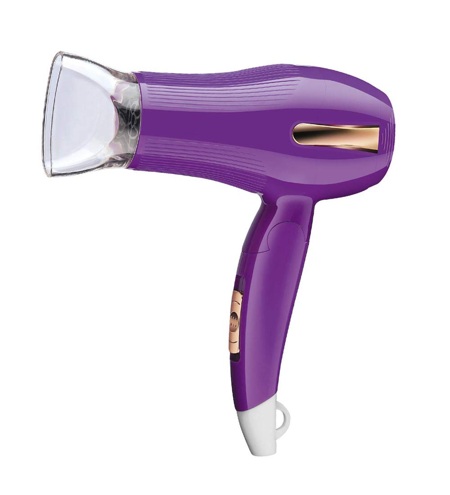 Powerful Hairdryer Travel Hair Dryer Foldable Lightweight Blow Dryer Fast Drying Hair Dryer 1000W with 3 Temperatures DC Motor Overheating Protection Function for Travel and Family Purple Small Gift - Buy Online on GoSupps.com