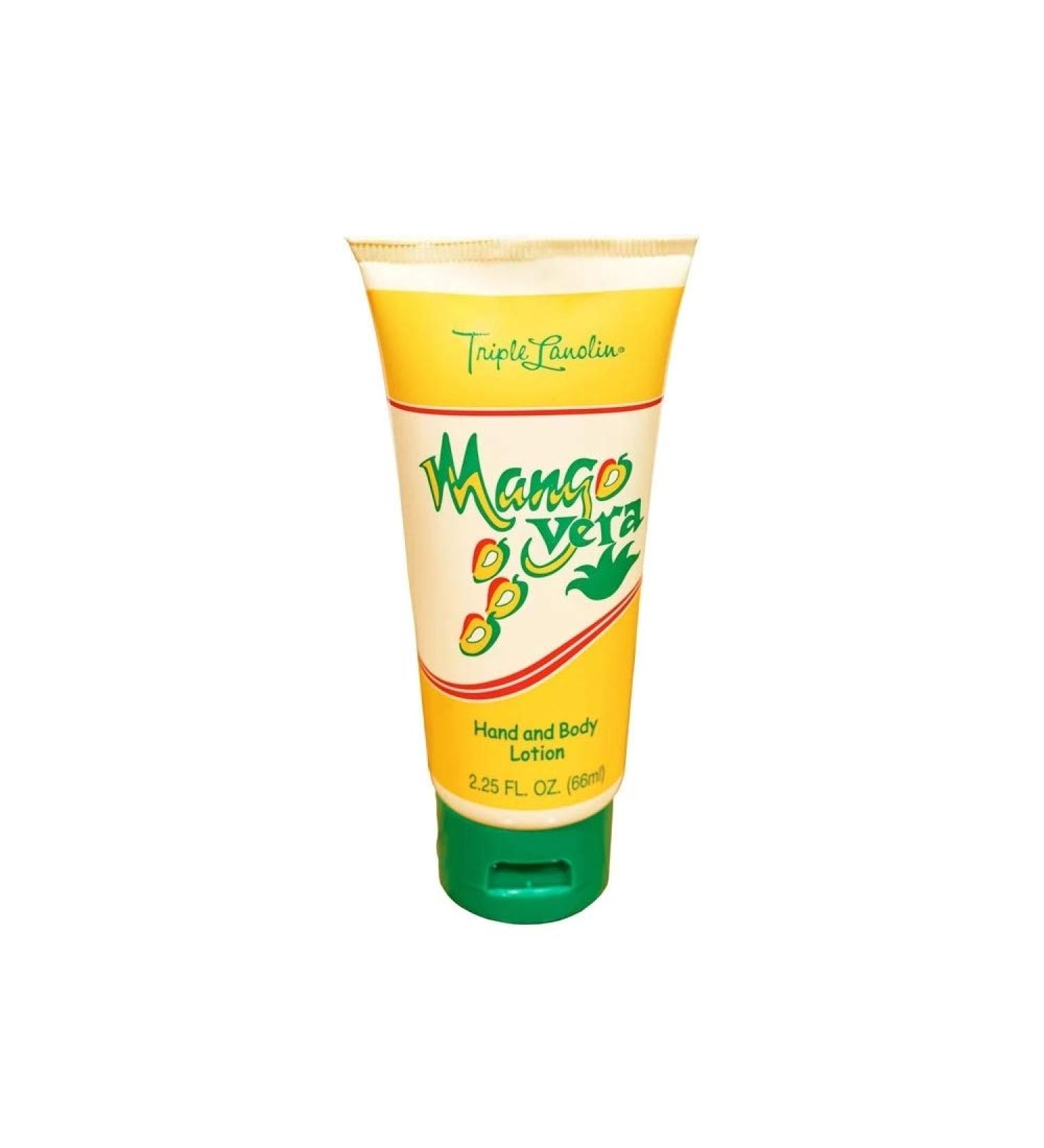 Triple Lanolin Mango Vera Hand and Body Lotion 2.25 Oz | Moisturizing & Nourishing Formula for All Skin Types | Buy Internationally - Buy Online on GoSupps.com