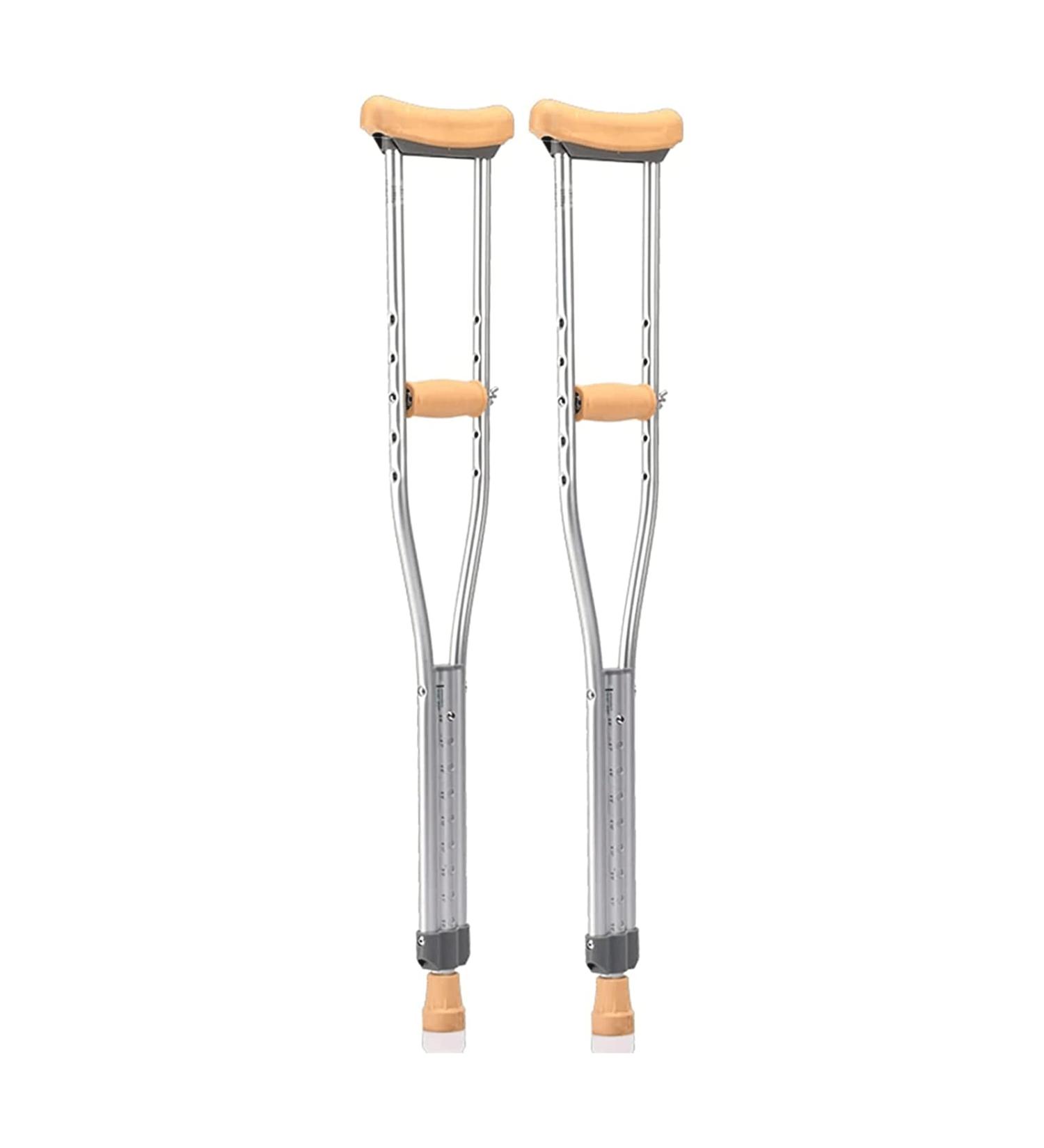 Safety Crutches Portable Walking Cane Height Adjustable Armpit Walking Sticks Ergonomic Design Crutches 2pcs Aluminum Canes Walking Crutch Comfortable Independence Small - Buy Online on GoSupps.com