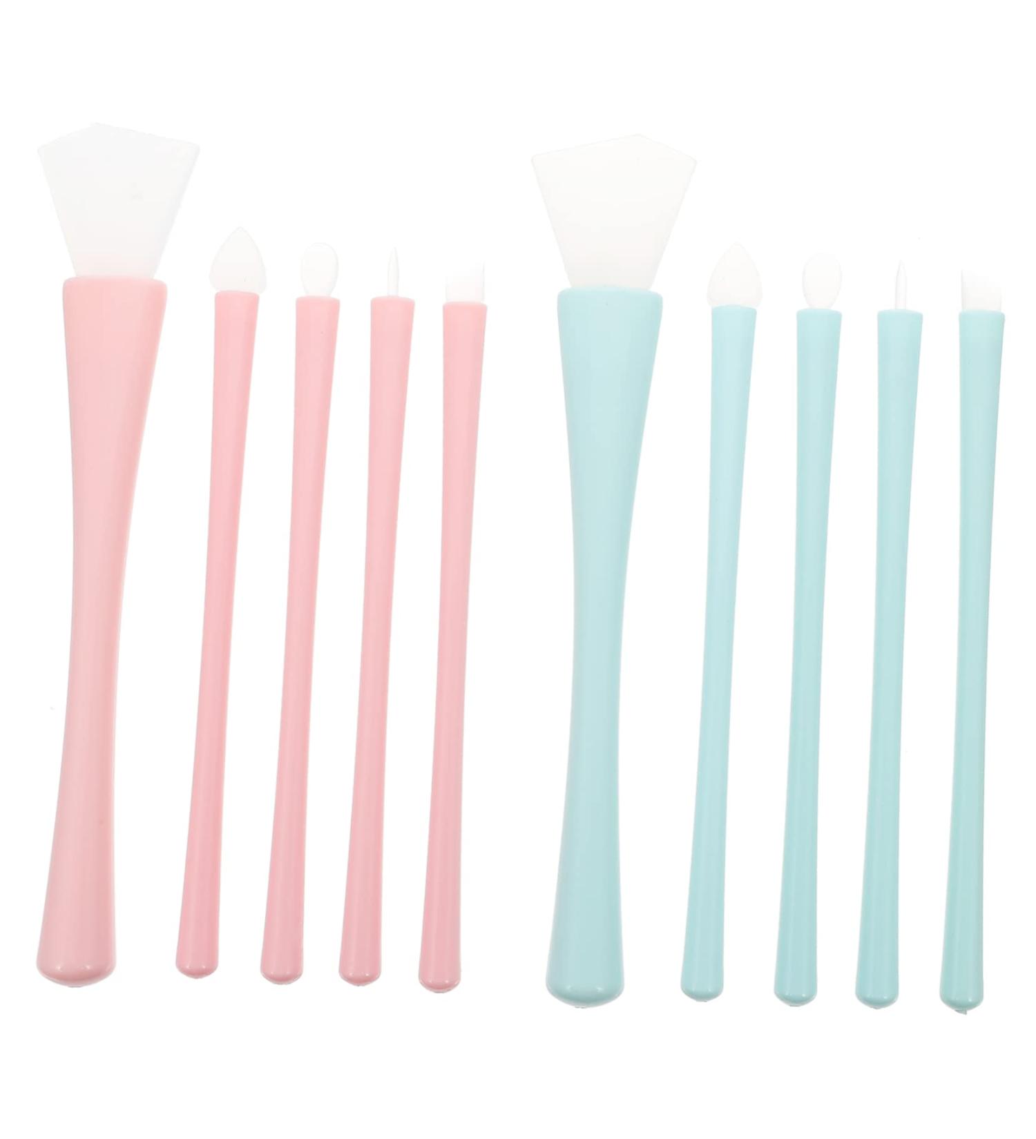 2 Sets Silicone Makeup Brush Silicone Lip Brush Silicone Brush Makeup Make up for Lip Makeup Brush Silica Gel Lip Liner Brush Eyes - Buy Online on GoSupps.com