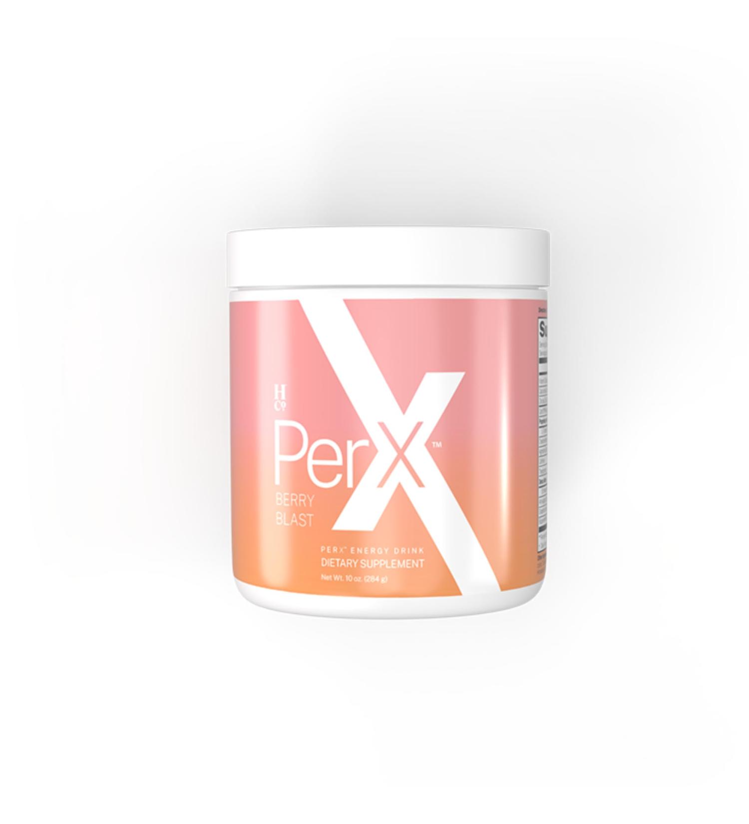Happy Co PerX Berry Blast - 30 Servings Sugar-Free Healthy Energy Drink with Nootropics Vitamins Gluten-Free Collagen Peptides - Mix with Water for Energy & Nutrition - Buy Online on GoSupps.com