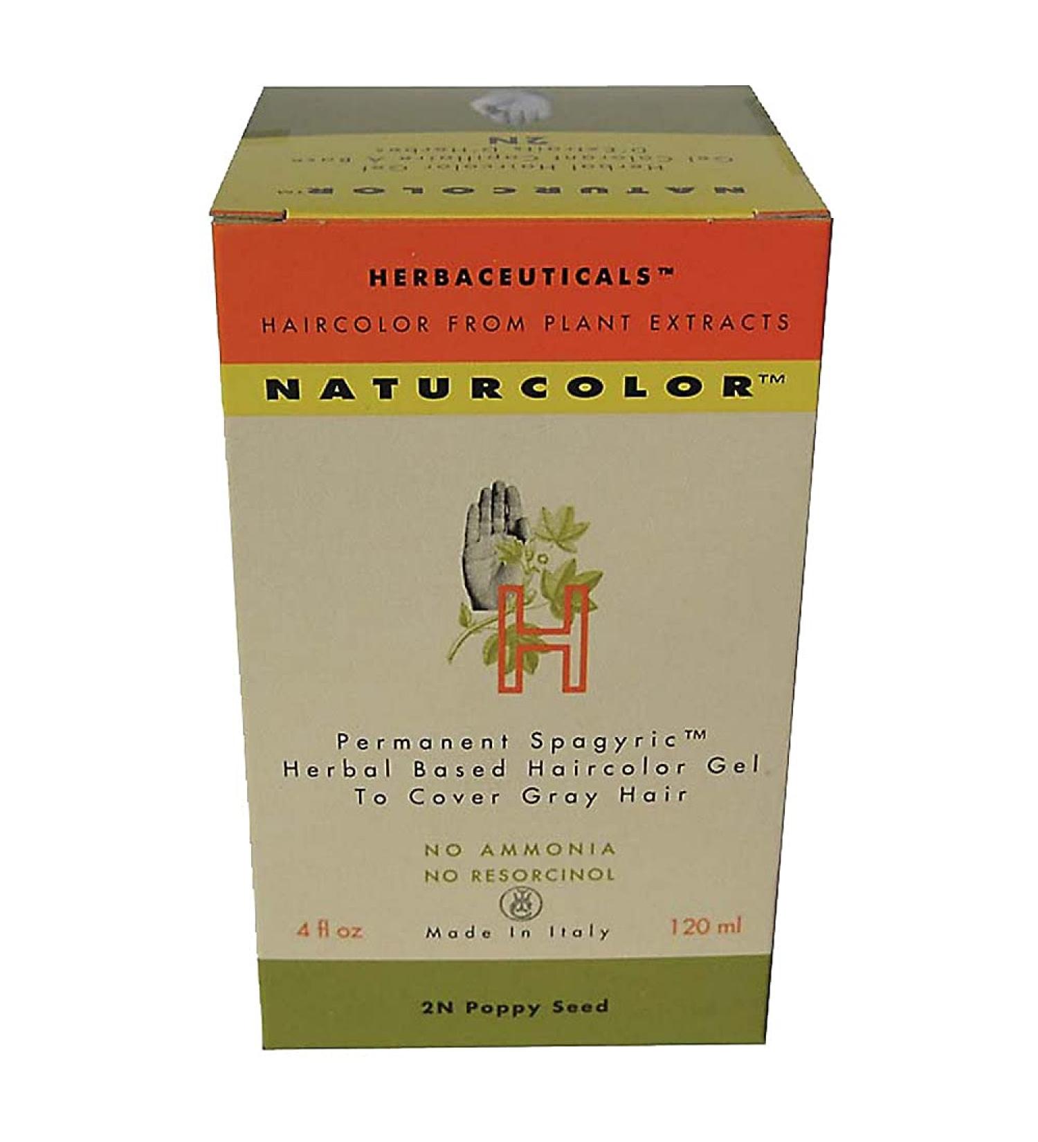 Natural Herbal Hair Color - Permanent 2N Poppy Seed | 4 oz - Shop Internationally - Buy Online on GoSupps.com