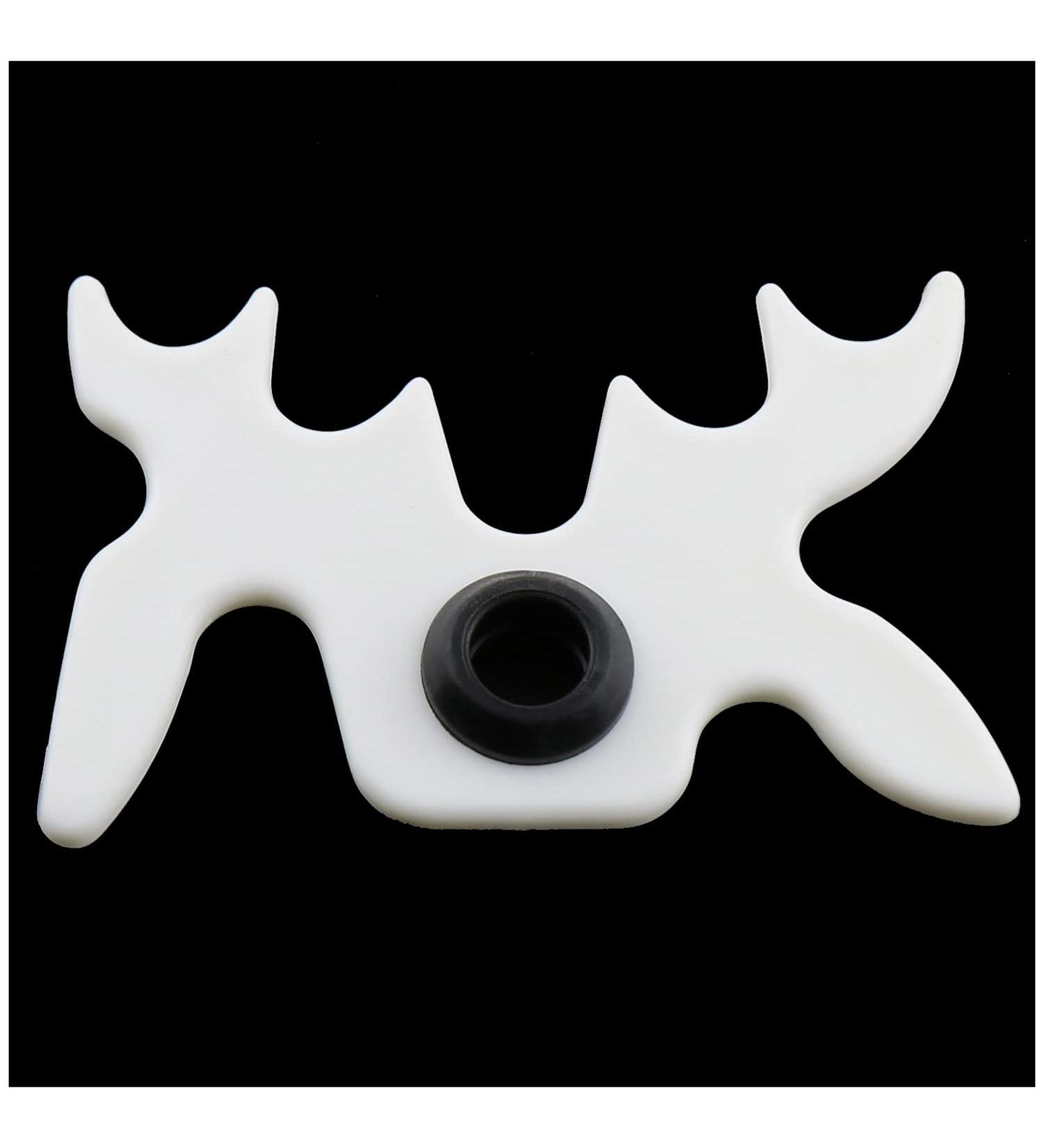 White Plastic Moosehead Bridge Head for Billiards Cue Rack - Non-Slip Snooker Pool Cue Rest Holder - Buy Online on GoSupps.com