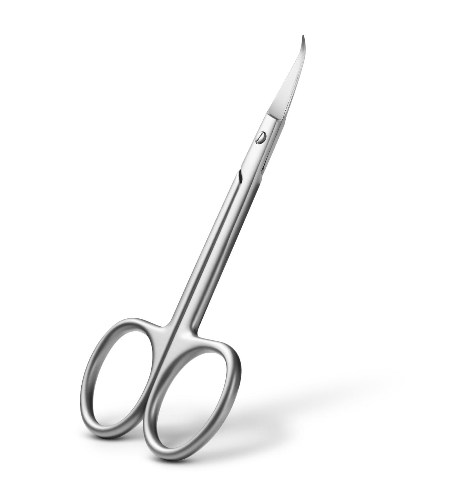 BEZOX Precision Curved Tip Cuticle Scissors - Professional Russian Style Nail Trimmer for Dead Skin & Hangnails - Sharp Blade for Right & Left-Handed Use - Buy Online on GoSupps.com