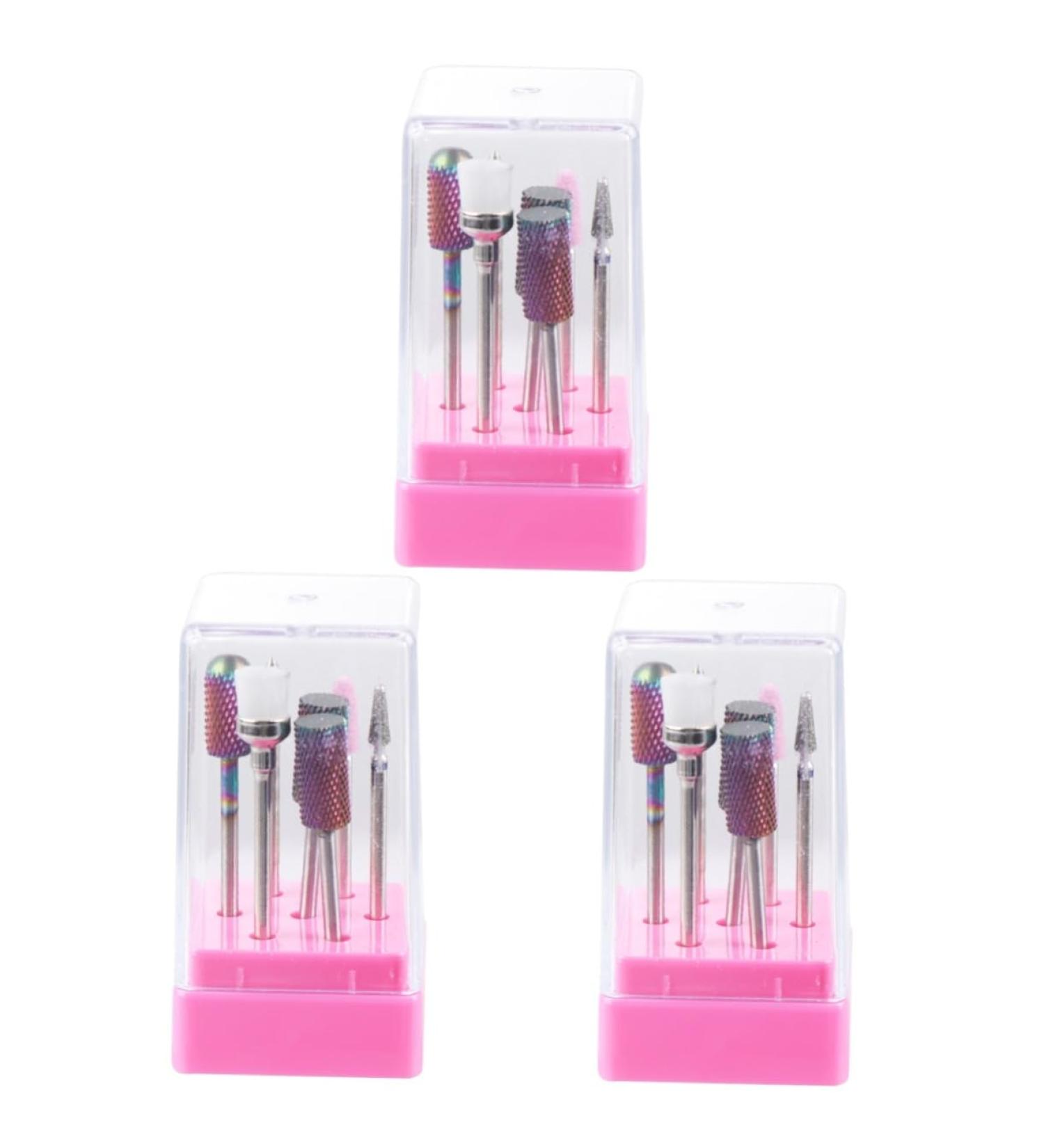 minkissy 3 Sets Nail Drill Bits Nail Drill Replacement Bits Nail Grinding Head Ceramic Nail Drill Bit Manicure Drill Bits Ceramic Drill Bit Power Tools Nail Drill Tool File Hard To Rotate - Buy Online on GoSupps.com
