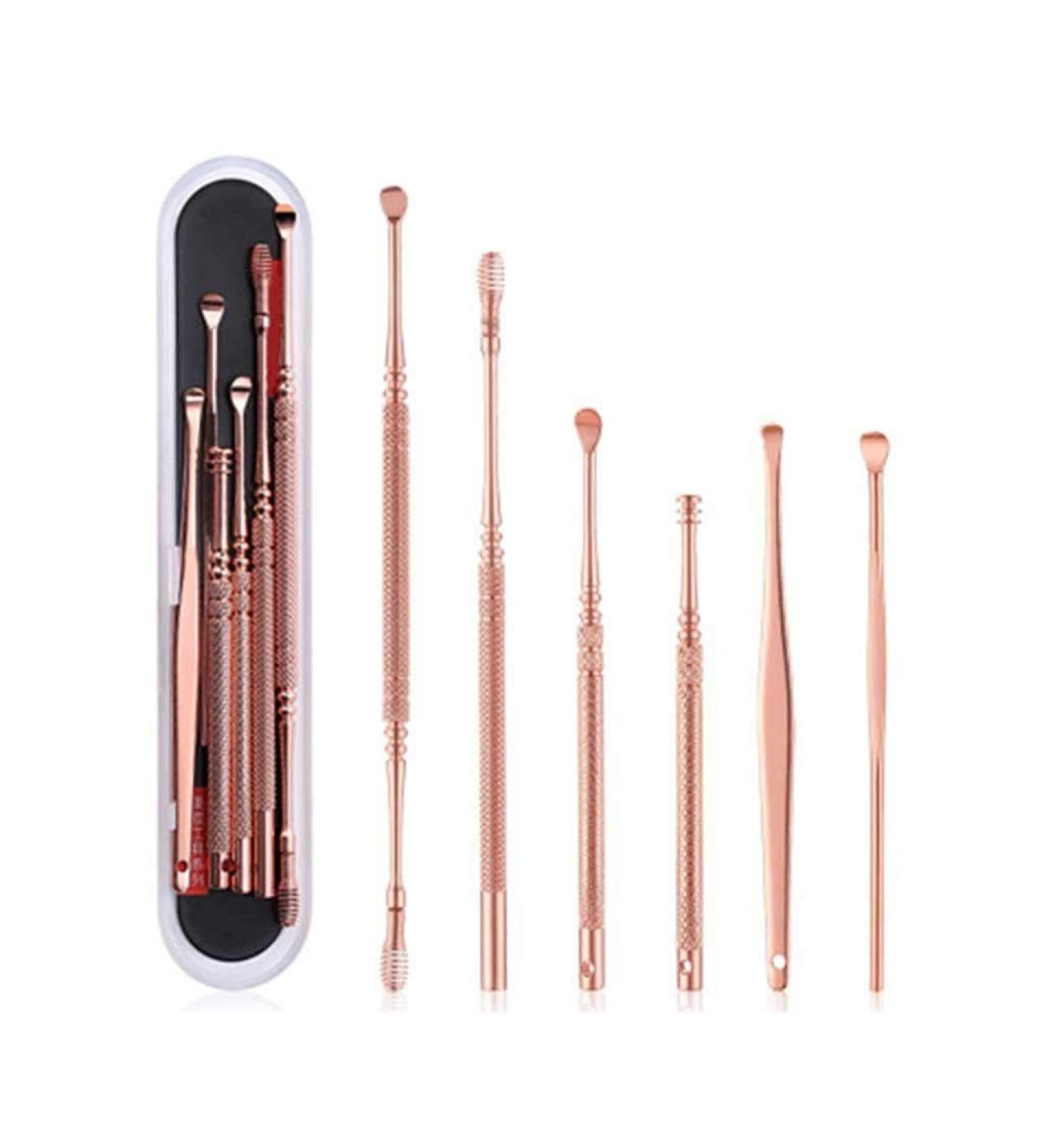 LUKEO LED Light Ear Pick Set for Adults - Ear Wax Removal Kit with Tweezers, Picks, and Nose Clean Tool - 6Pcs Color Option - Buy Online on GoSupps.com