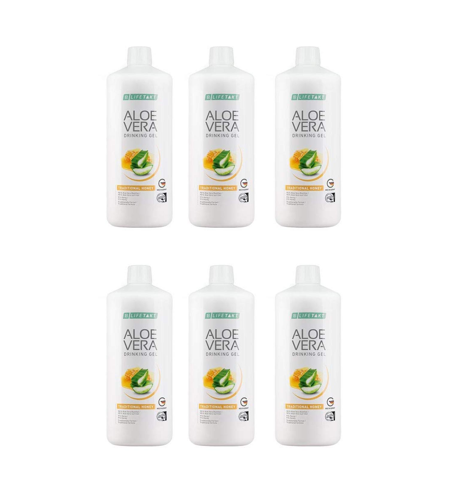 Aloe Vera Drinking Gel with Honey - 6 Pack | Premium Quality & International Shipping - Buy Online on GoSupps.com